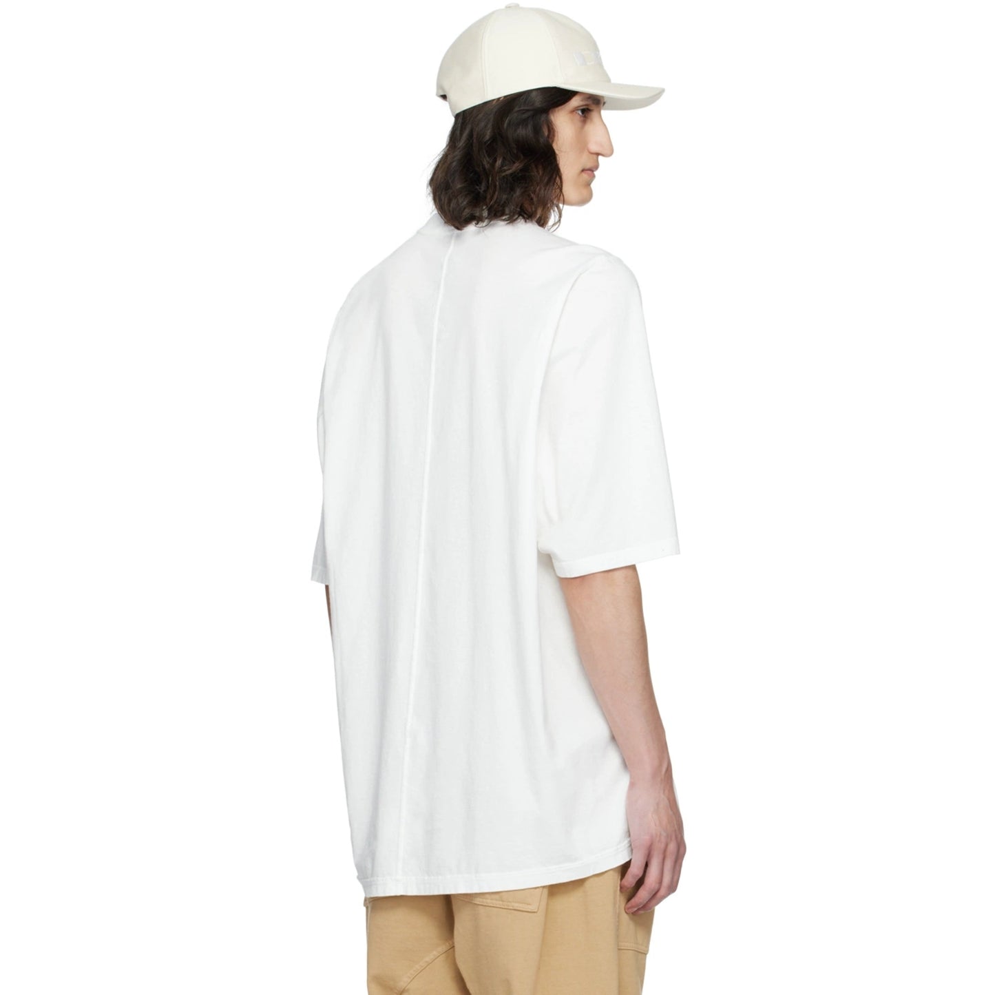 Rick Owens T-Shirt Pyramid Logo White