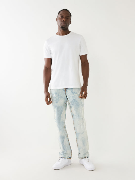 True Religion Jeans Ricky Flap Rips Light Wa