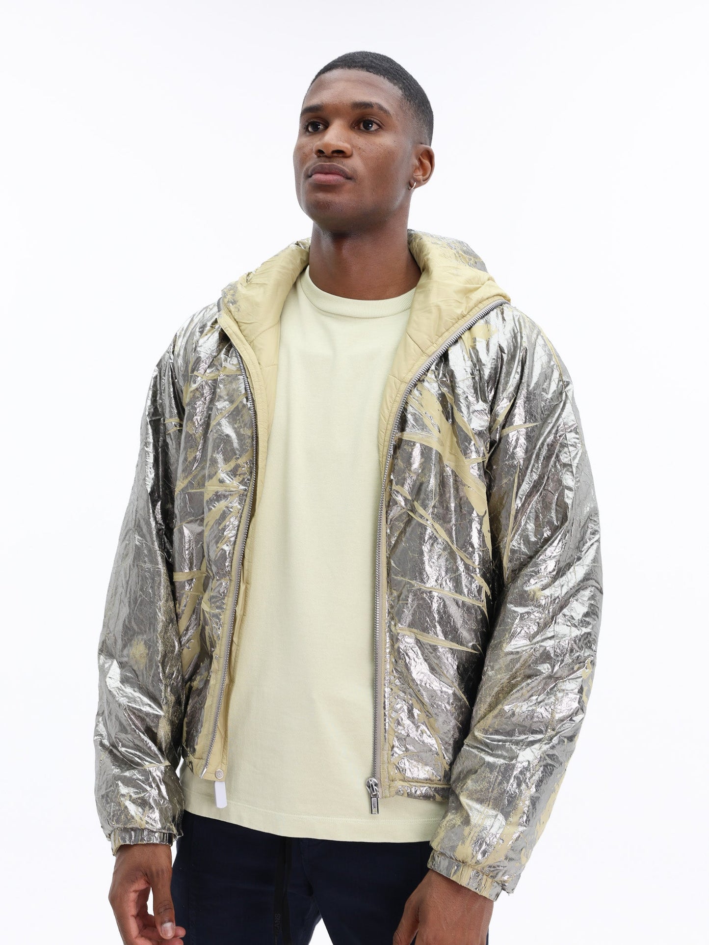 Rick Owens Jacket Woven Padded Palladium