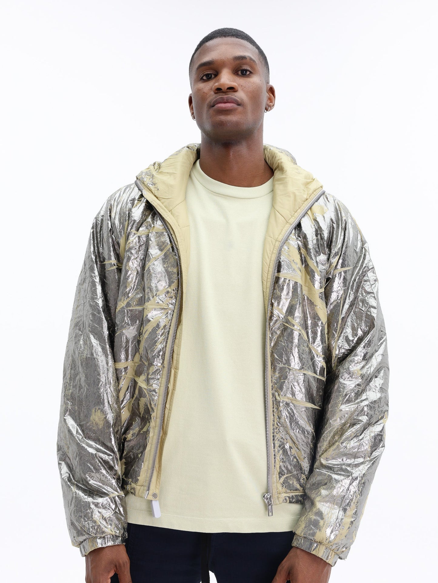 Rick Owens Jacket Woven Padded Palladium