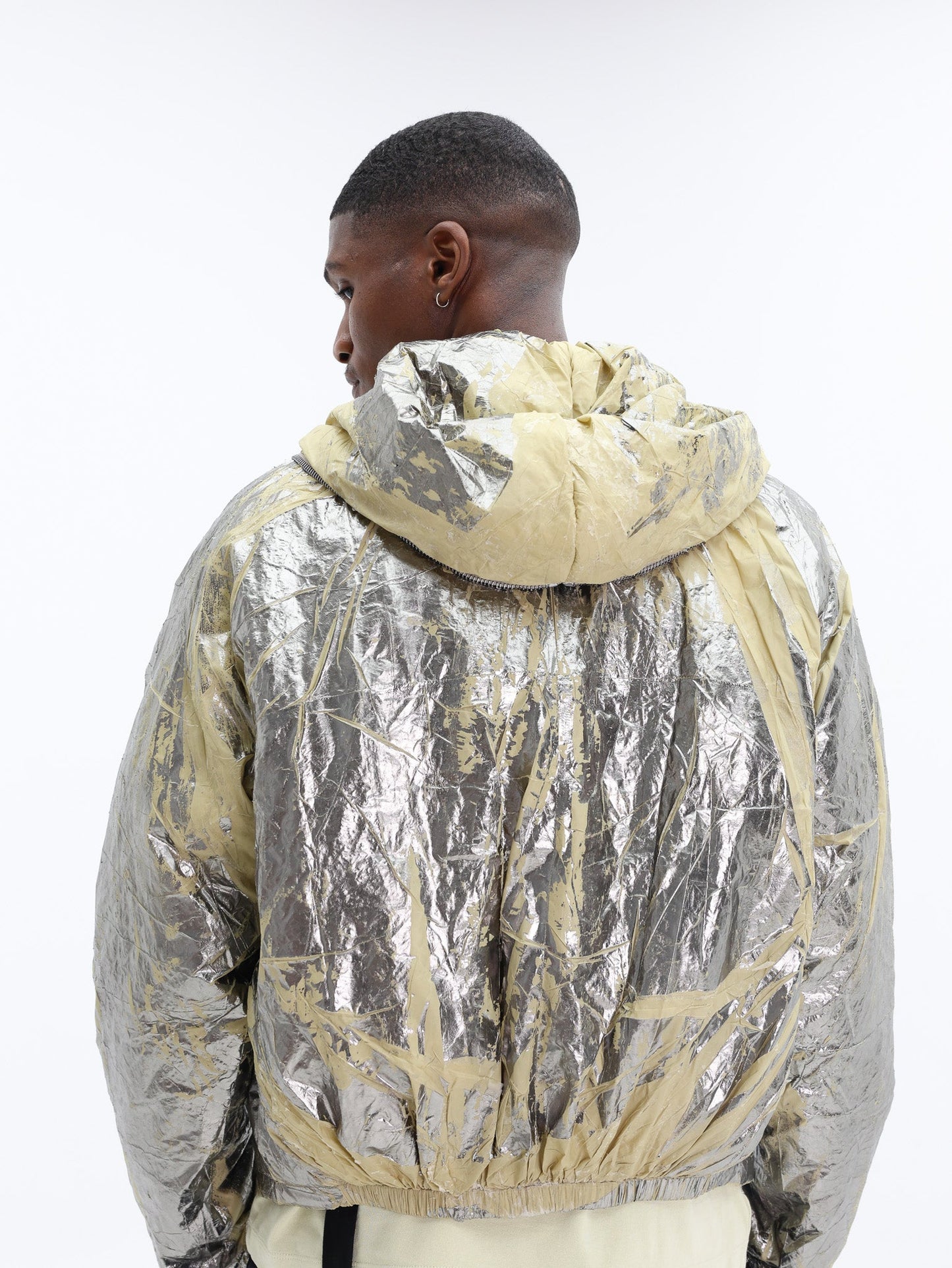Rick Owens Jacket Woven Padded Palladium
