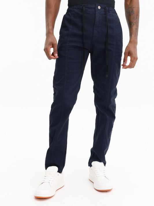 Iceberg Elasticated Woven Pant Navy