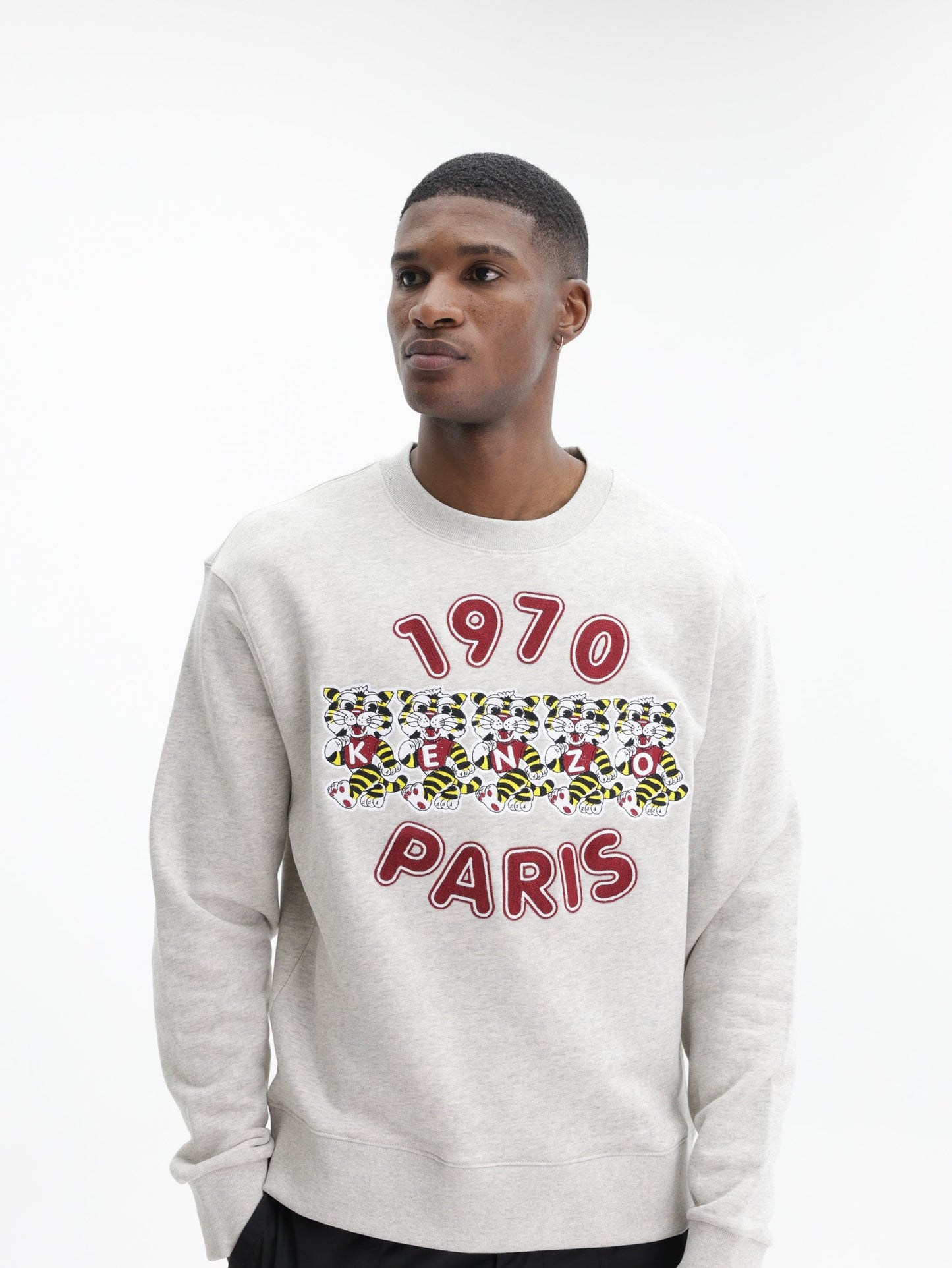 Kenzo Sweatshirt Knitted Cotton Grey