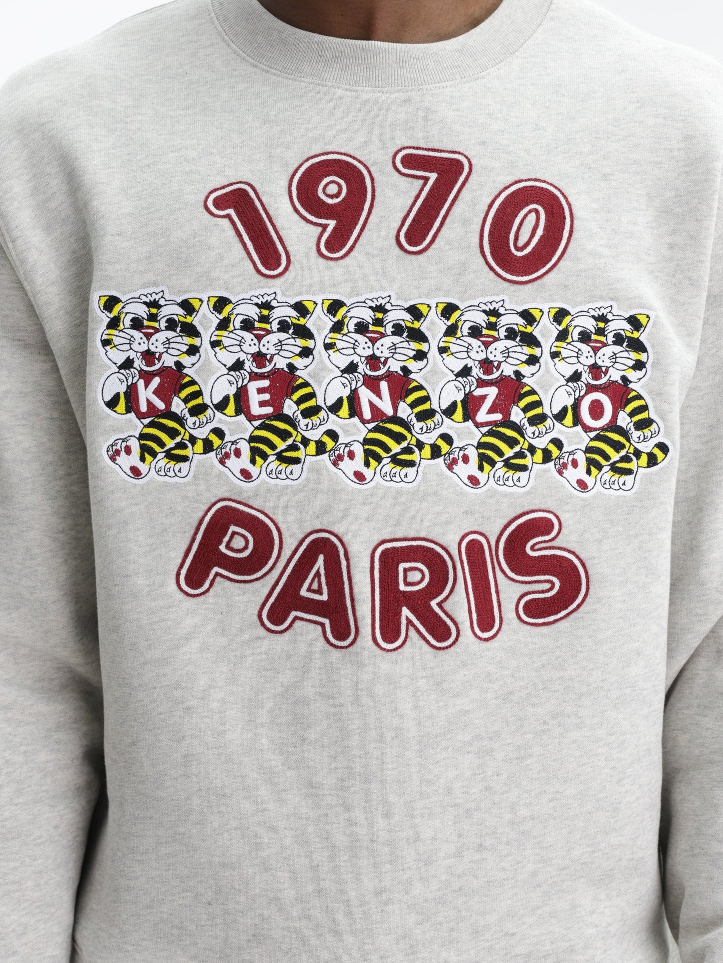 Kenzo Sweatshirt Knitted Cotton Grey
