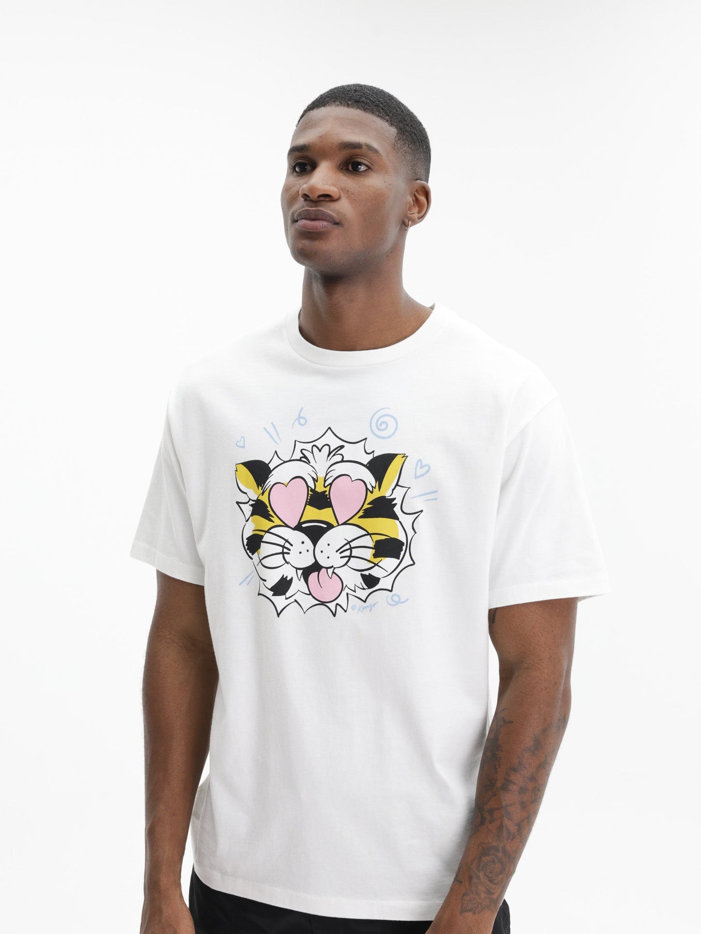 Kenzo T-Shirt Wild Tiger Oversized Off White