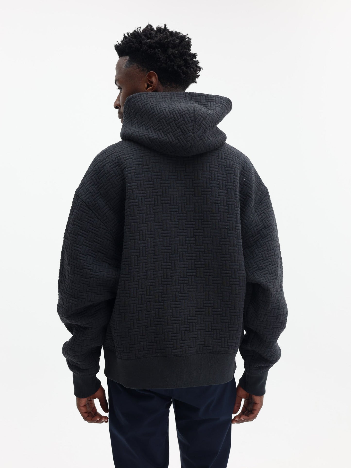 Kenzo Zip Up Hoodie Boxy Black