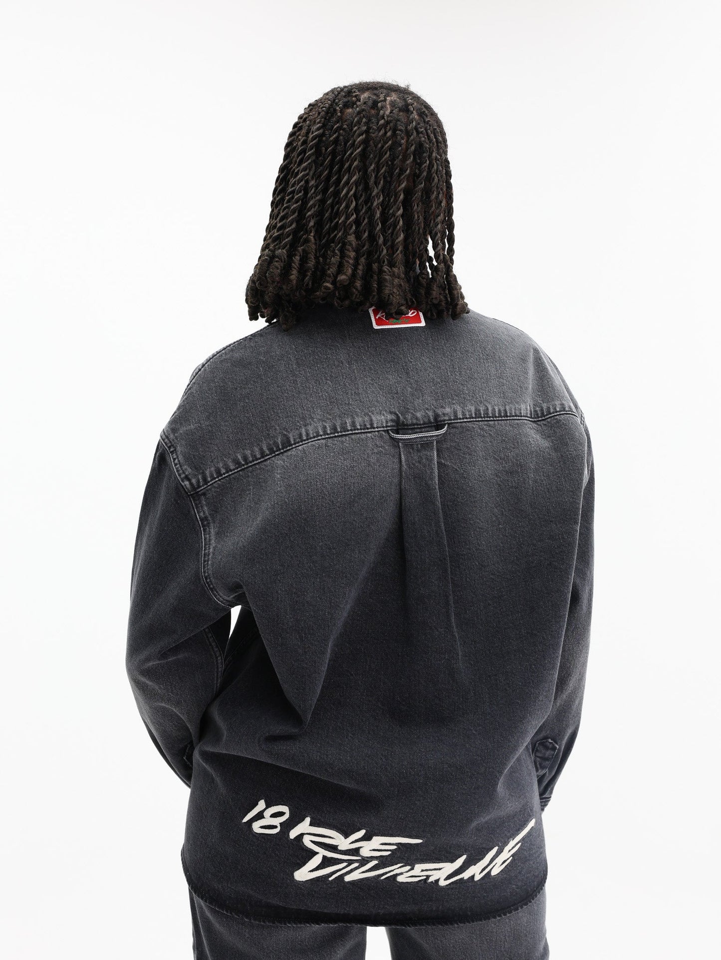 Kenzo Shirt Denim Black Stone