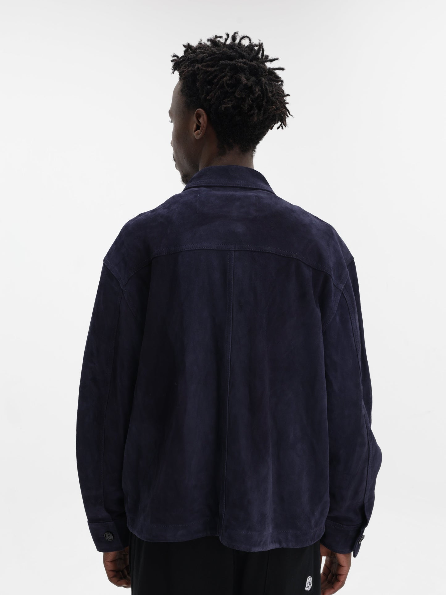 Ami Shirt Suede Overshirt Black