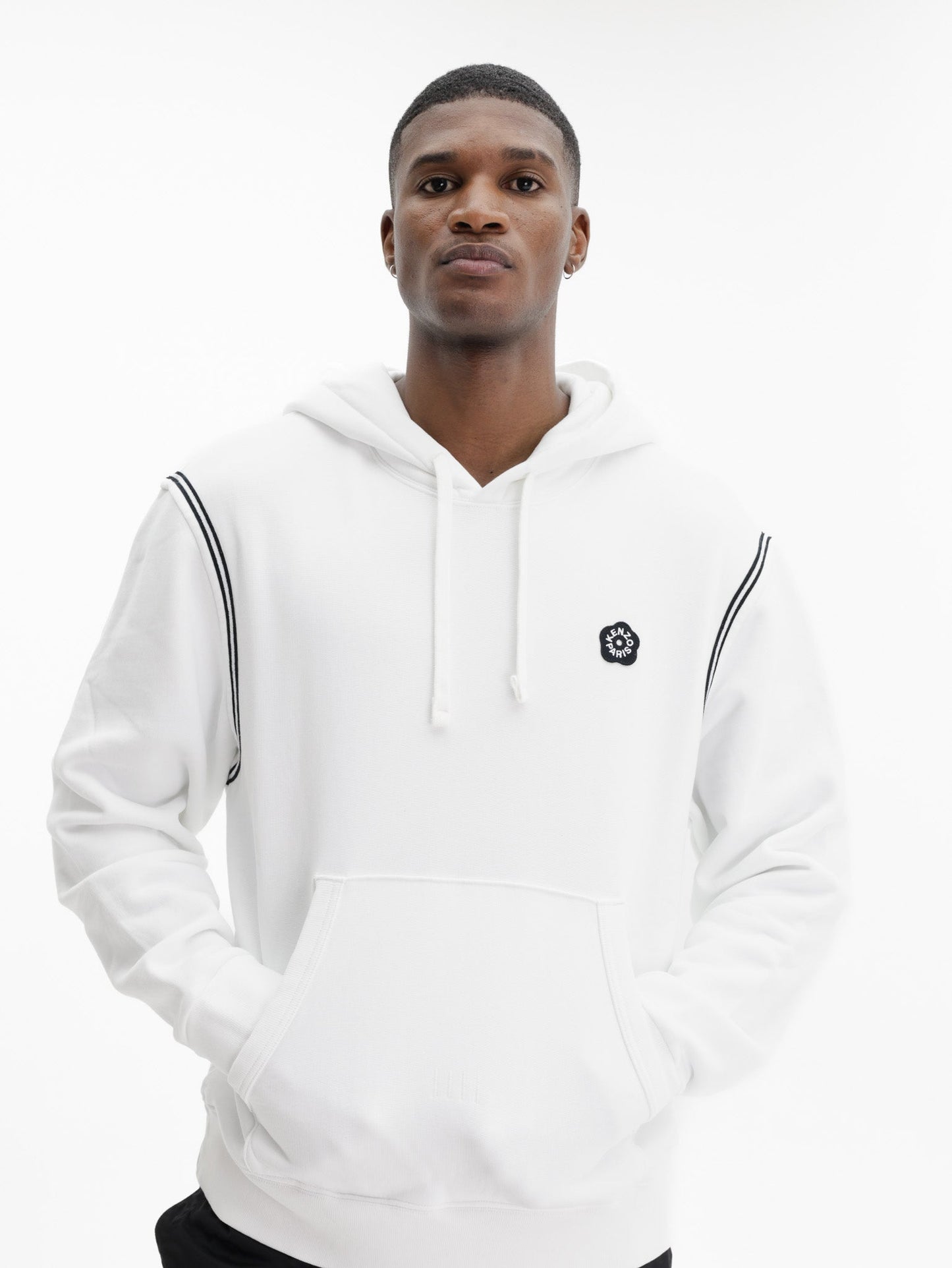 Kenzo Hoodie Boke Flower 2.0 Embroidered Off White