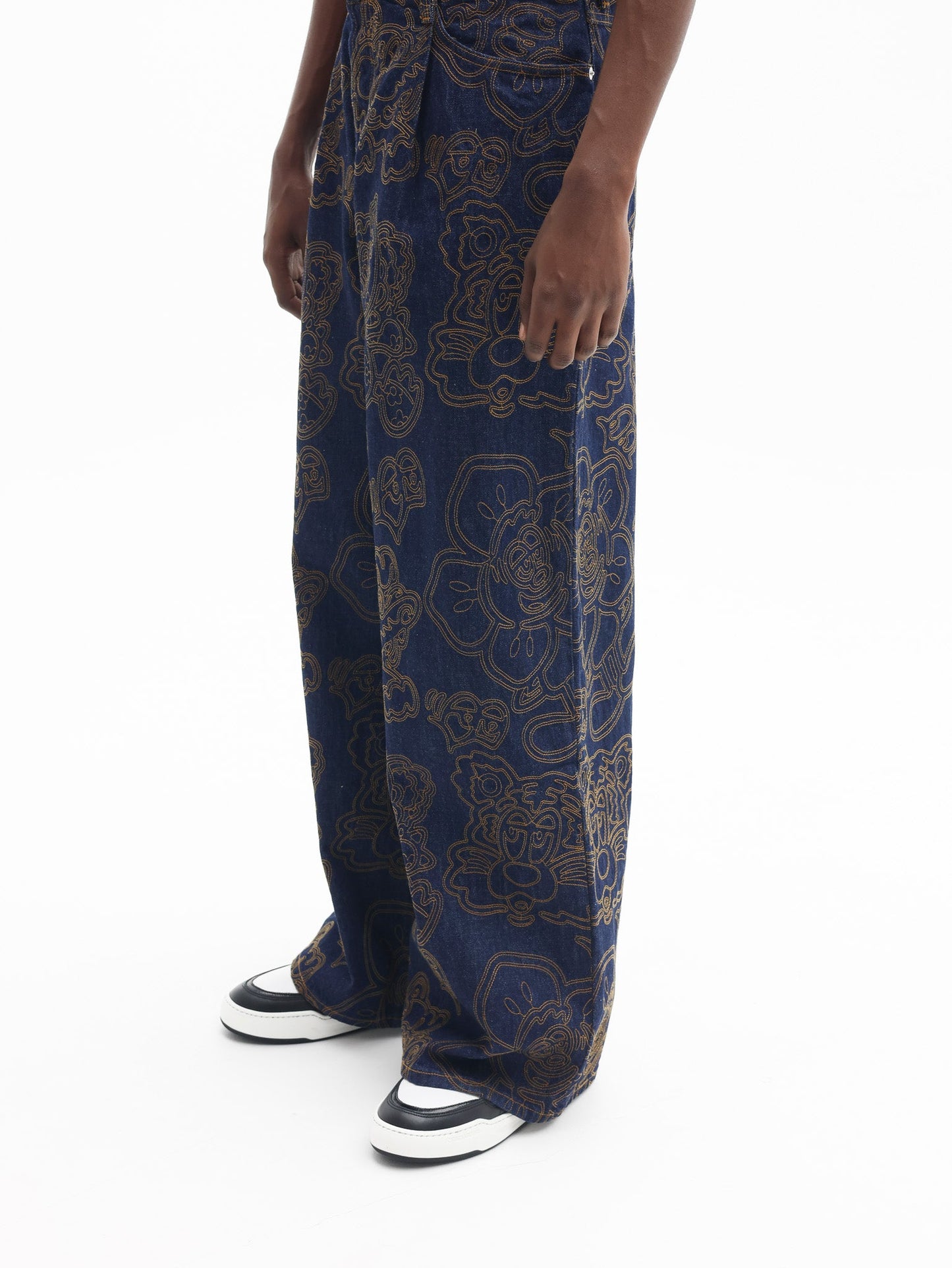 Kenzo Pants Denim Rinse Blue