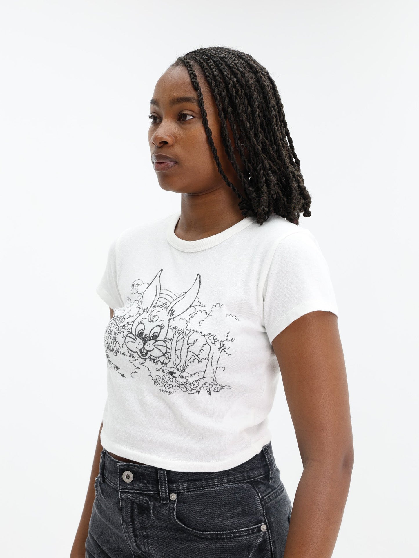 Kenzo T-Shirt Bunny Off-White