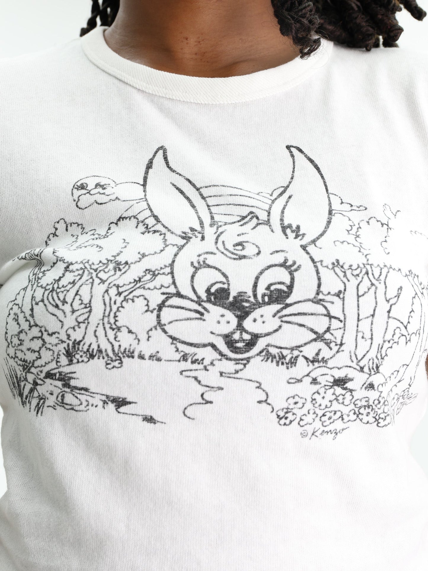 Kenzo T-Shirt Bunny Off-White