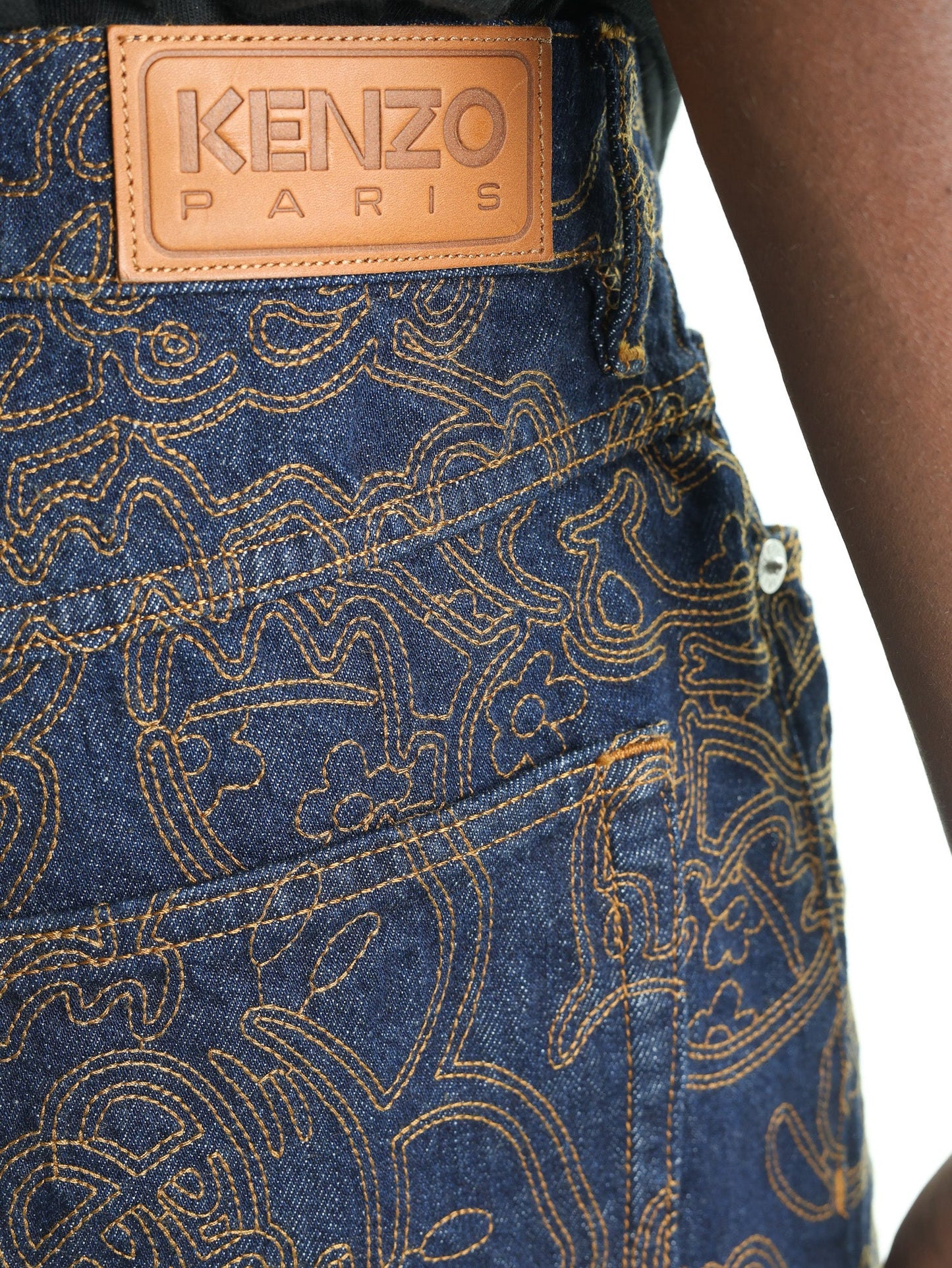 Kenzo Pants Denim Rinse Blue