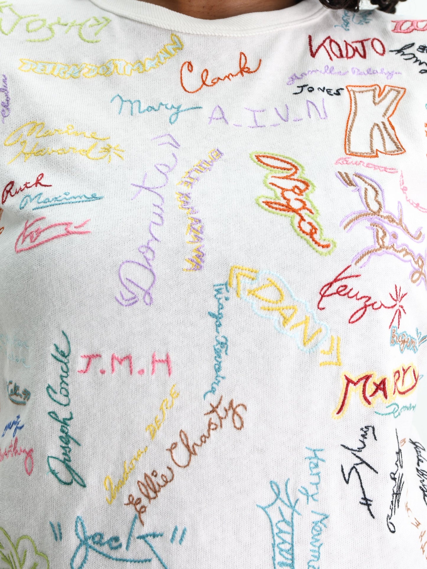 Kenzo T-Shirt Allover Print Off-White