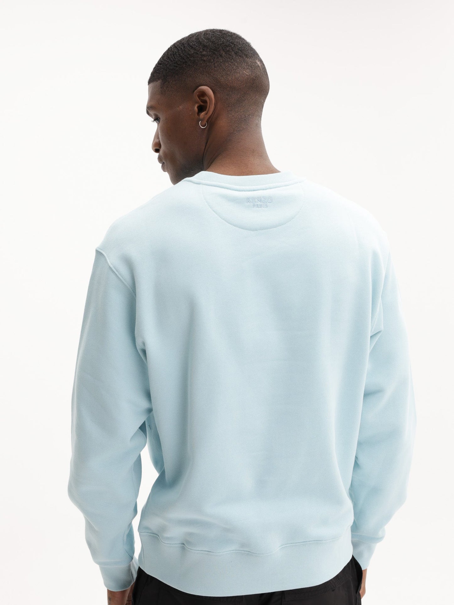 Kenzo Sweatshirt Knitted Cotton Pullover Glacier