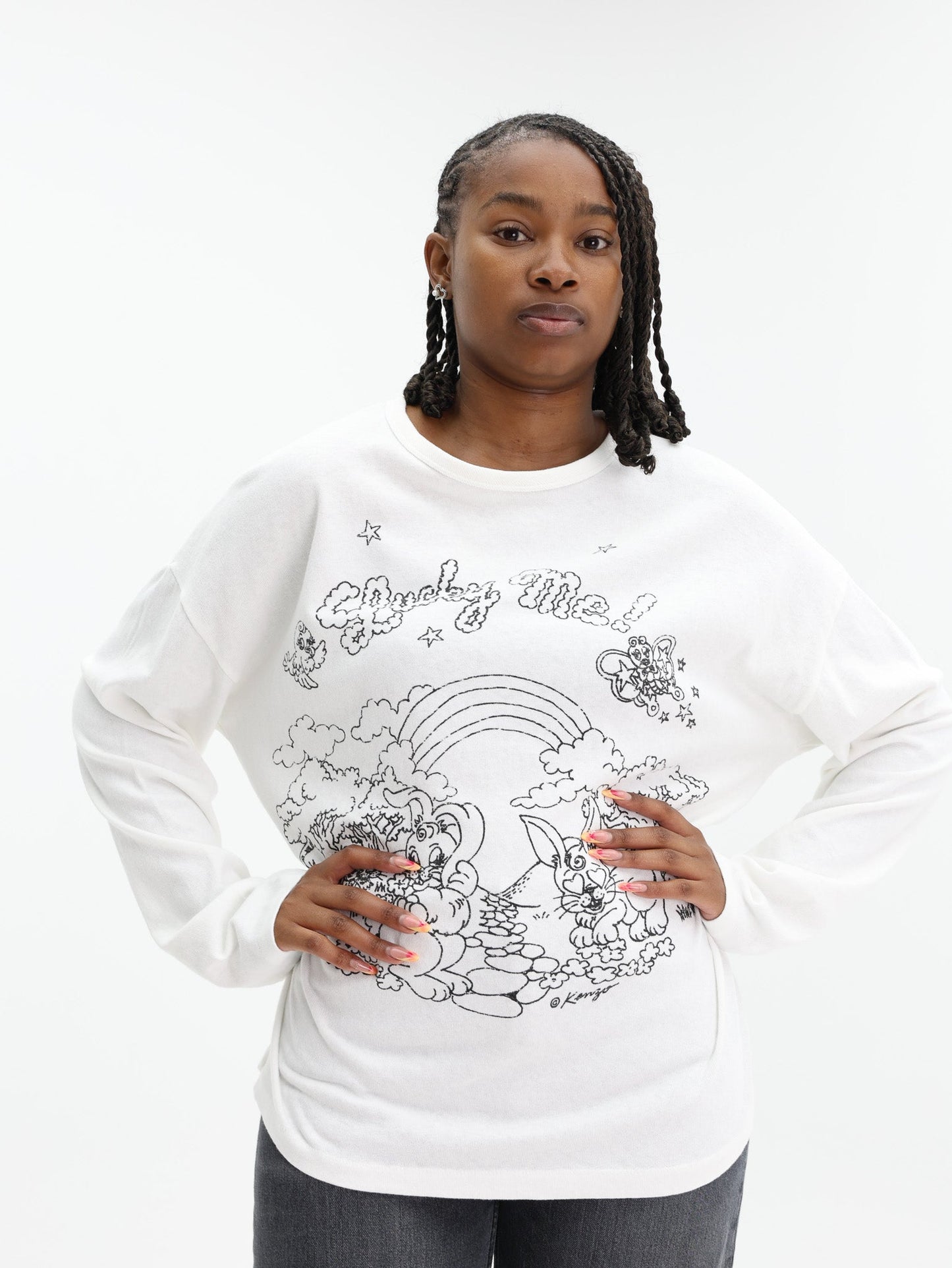 Kenzo Sweater Lucky Me Off-White