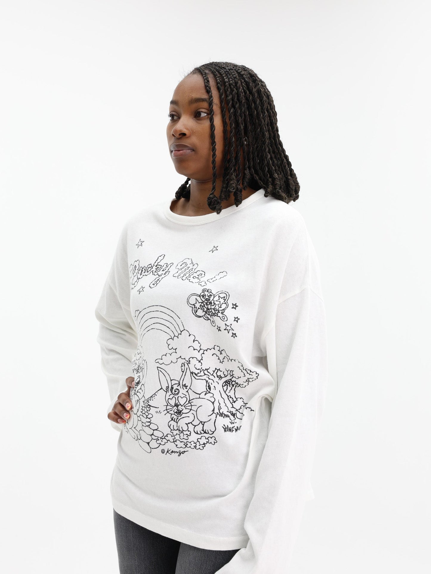 Kenzo Sweater Lucky Me Off-White