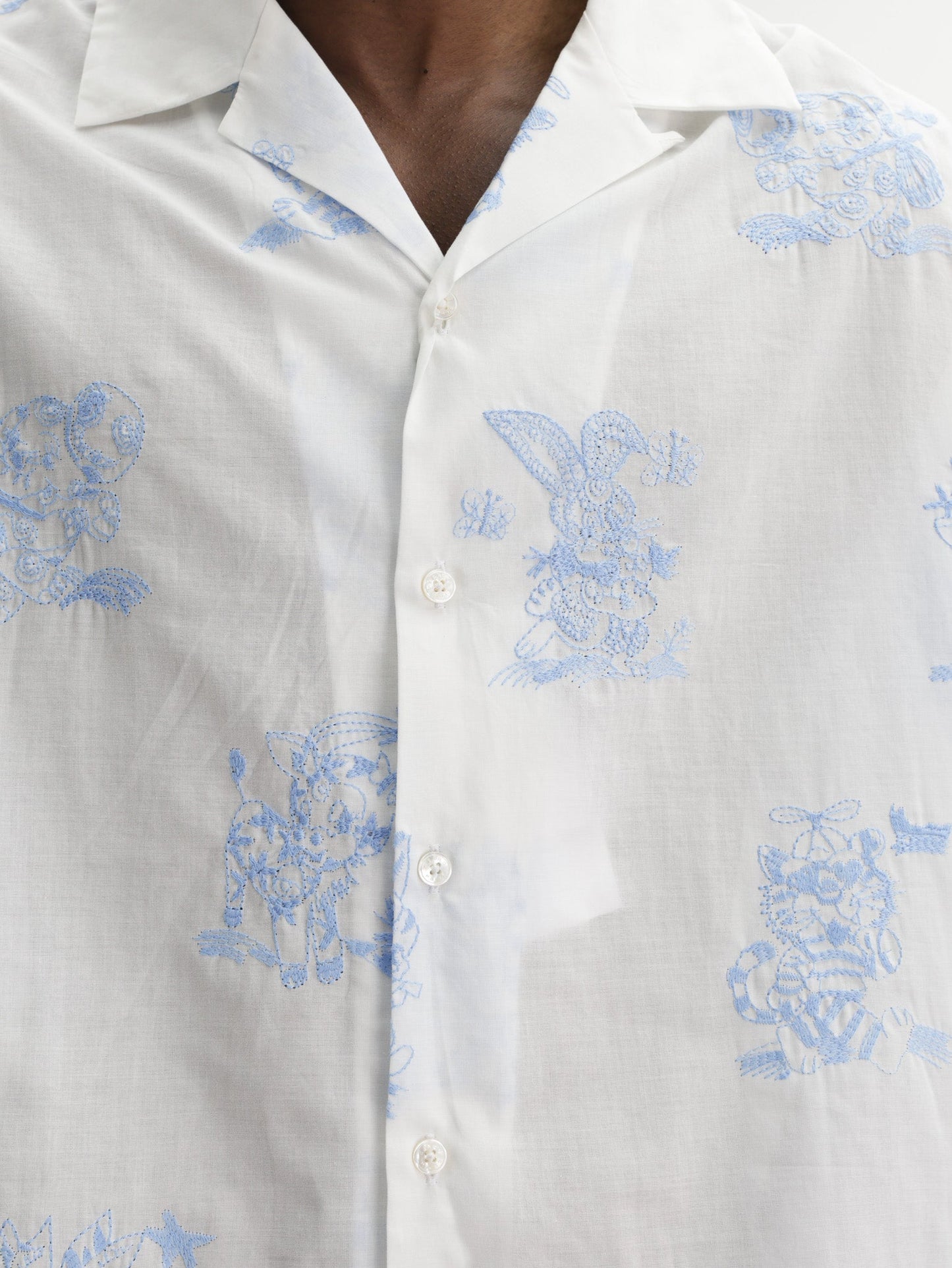 Kenzo Shirt Sc Woven Cotton White
