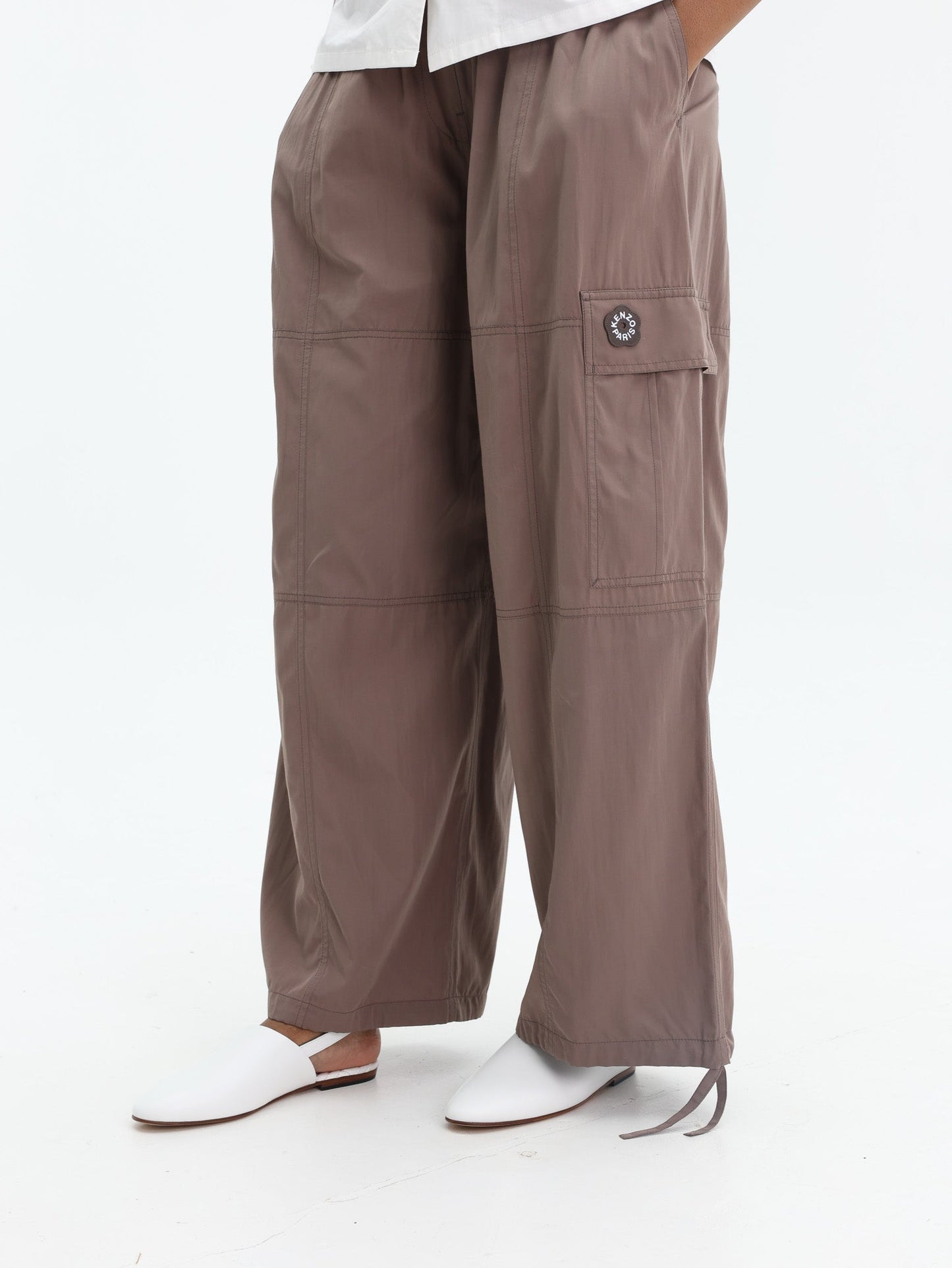 Kenzo Pants Logo Taupe