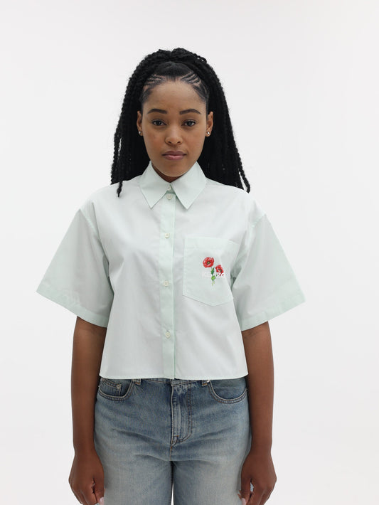 Kenzo Shirt Archive Bouquet Cropped Absinthe