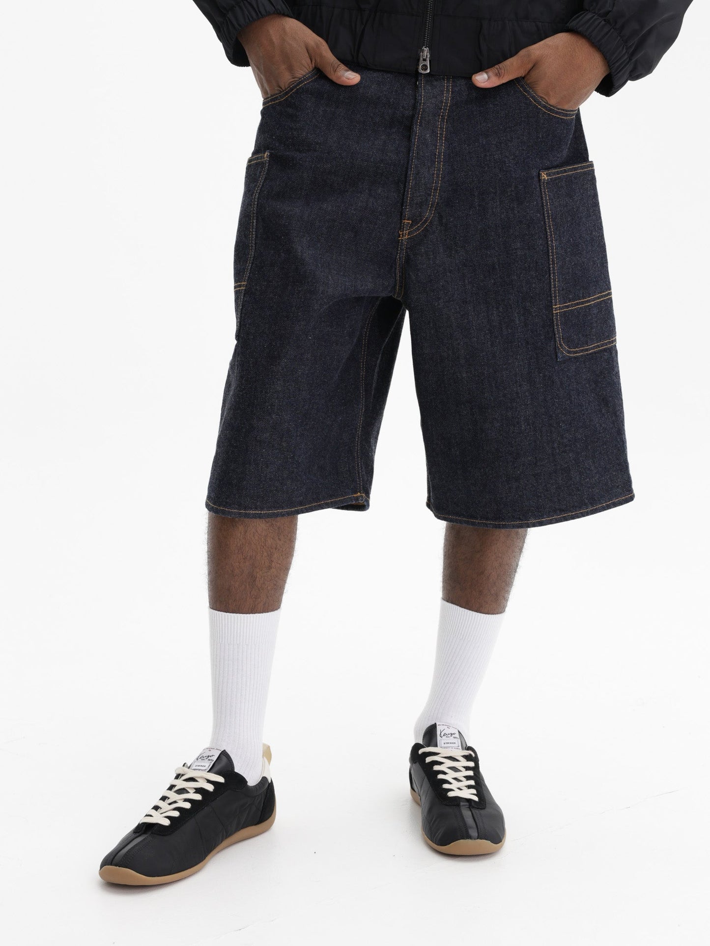 Kenzo Denim Shorts  Cargo Monkey  Blue Denim