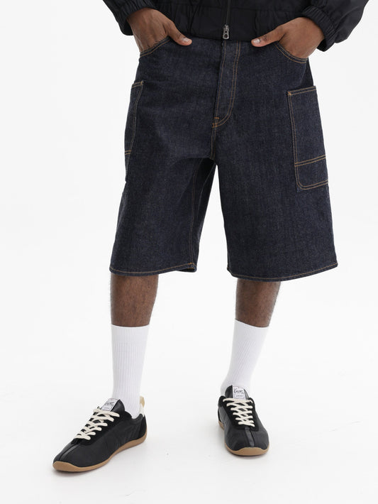 Kenzo Denim Shorts  Cargo Monkey  Blue Denim