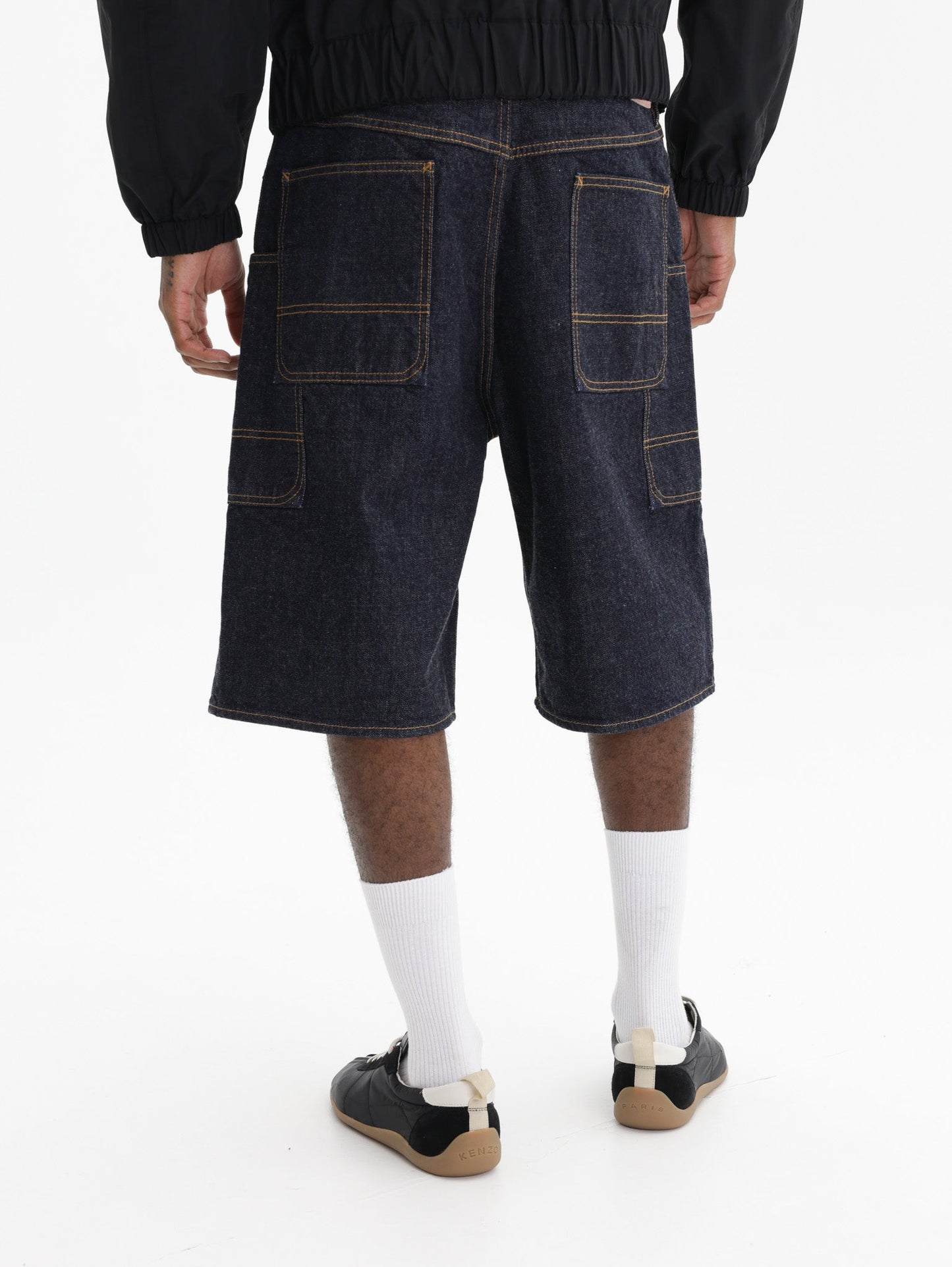 Kenzo Denim Shorts  Cargo Monkey  Blue Denim
