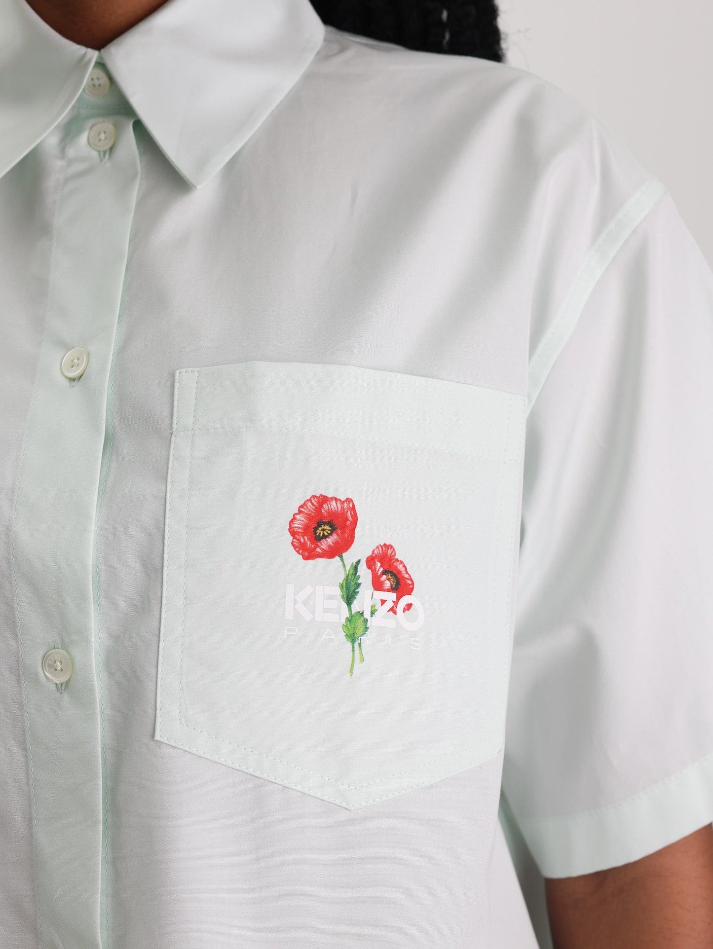 Kenzo Shirt Archive Bouquet Cropped Absinthe