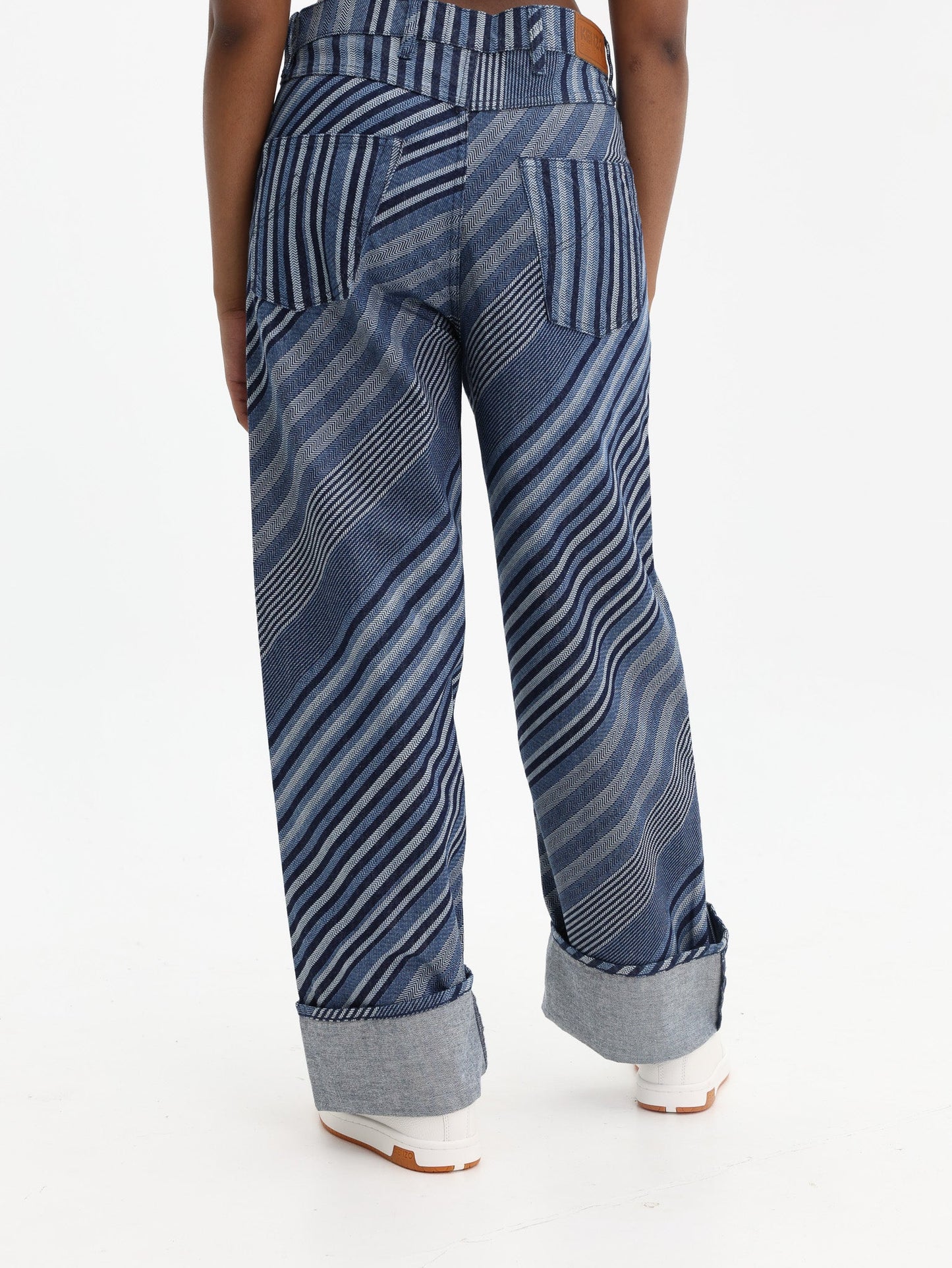 Kenzo Jeans Stripes Denim Rinse Blue
