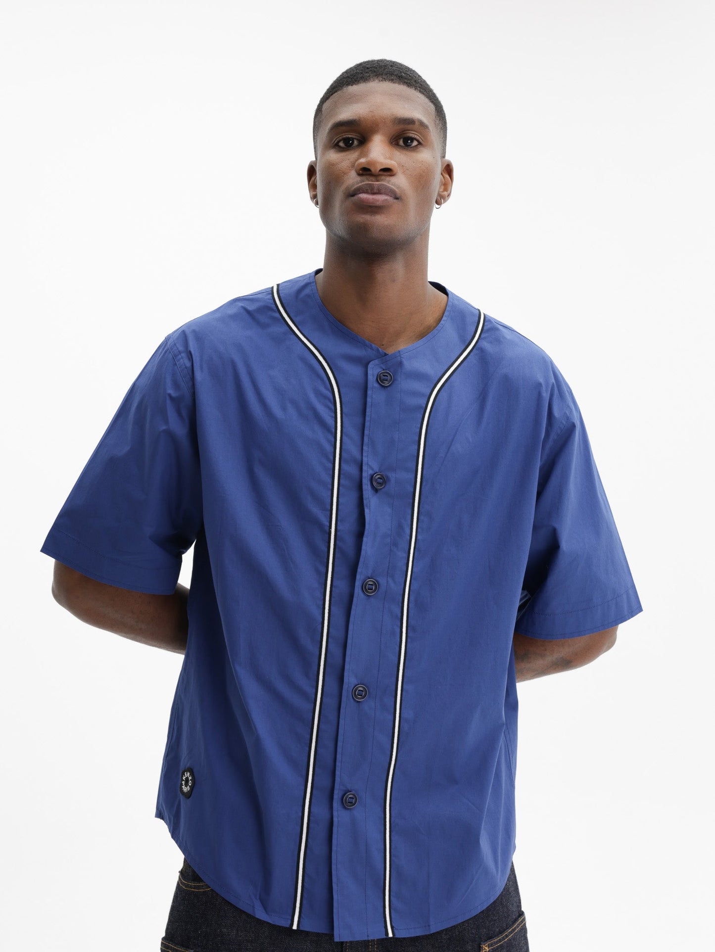Kenzo Shirt Sc Woven Cotton Blue