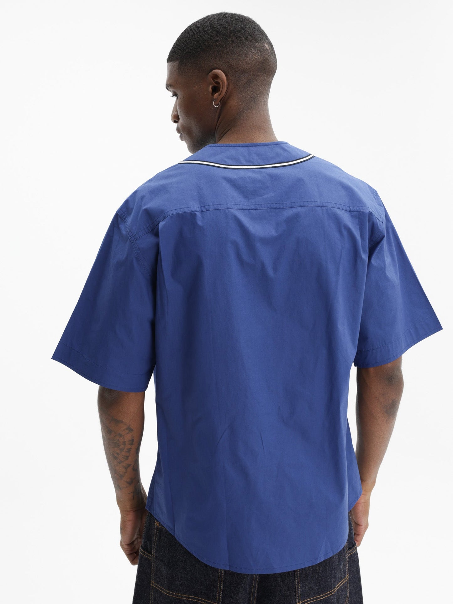 Kenzo Shirt Sc Woven Cotton Blue