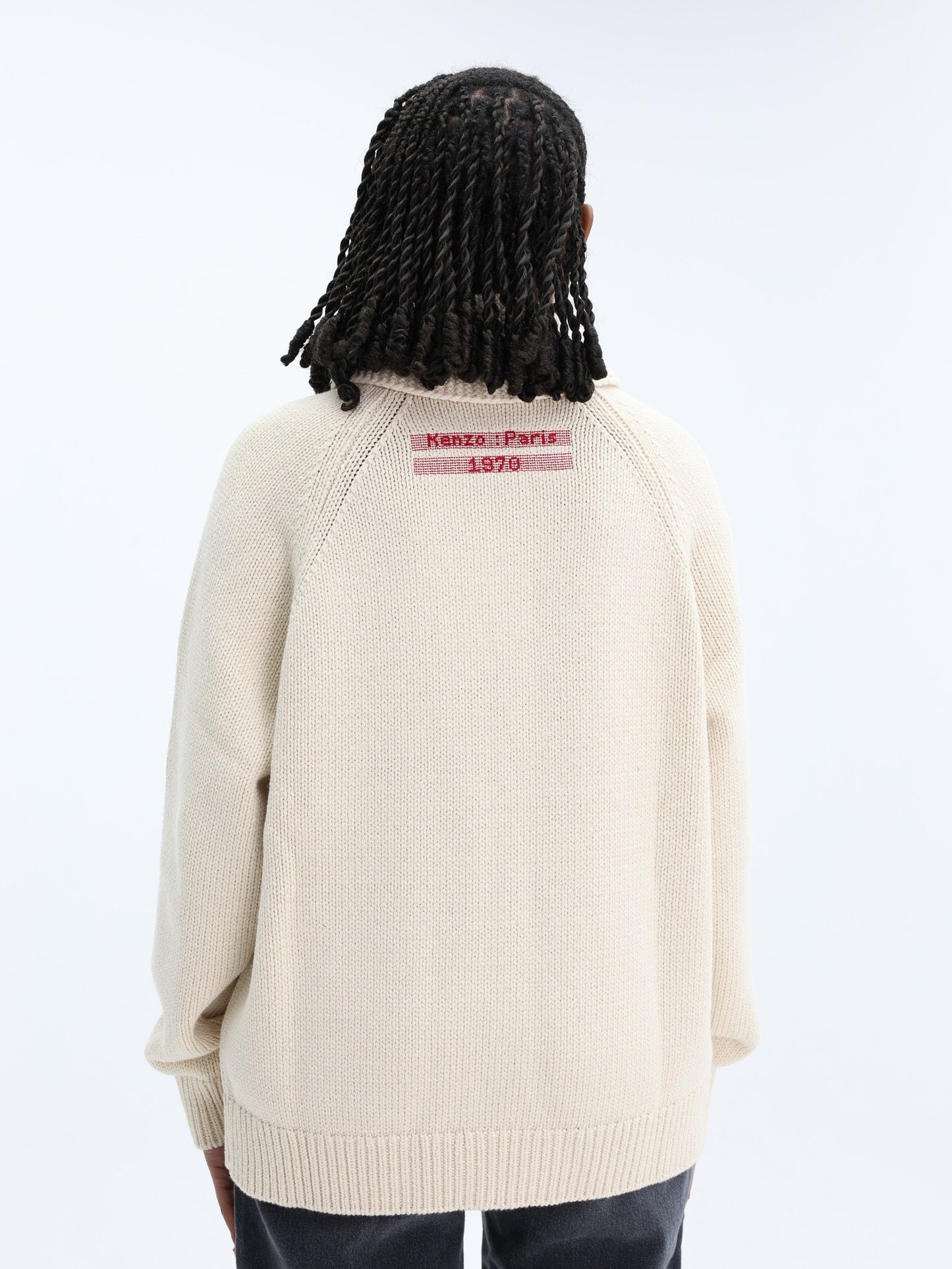 Kenzo Cardigan Zip Up Off-White