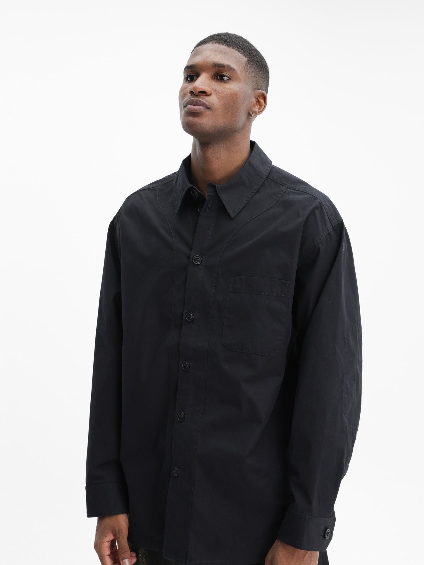 Kenzo Shirt Ls Woven Cotton Black