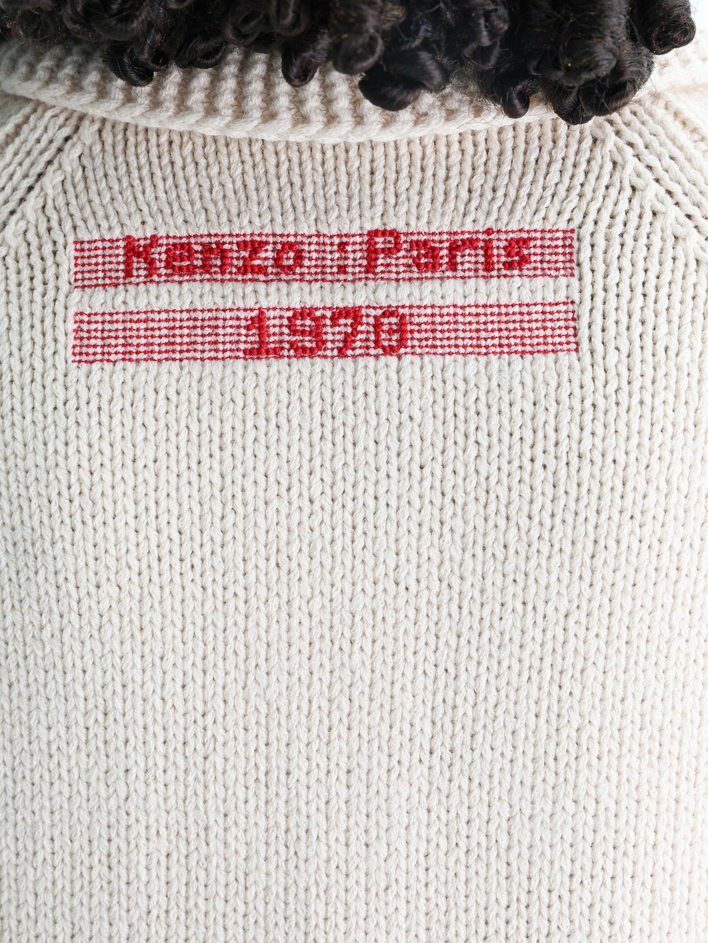Kenzo Cardigan Zip Up Off-White