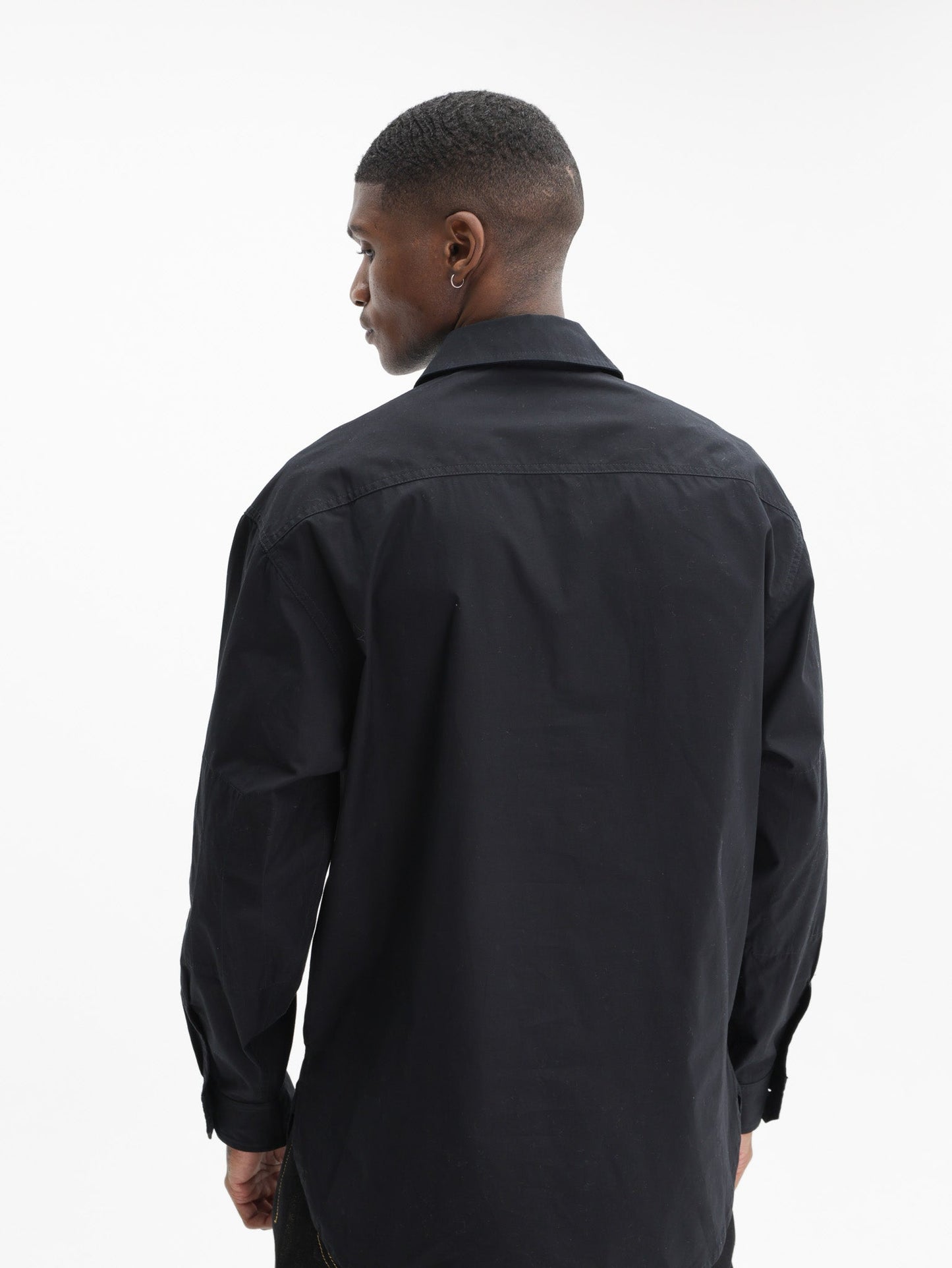 Kenzo Shirt Ls Woven Cotton Black