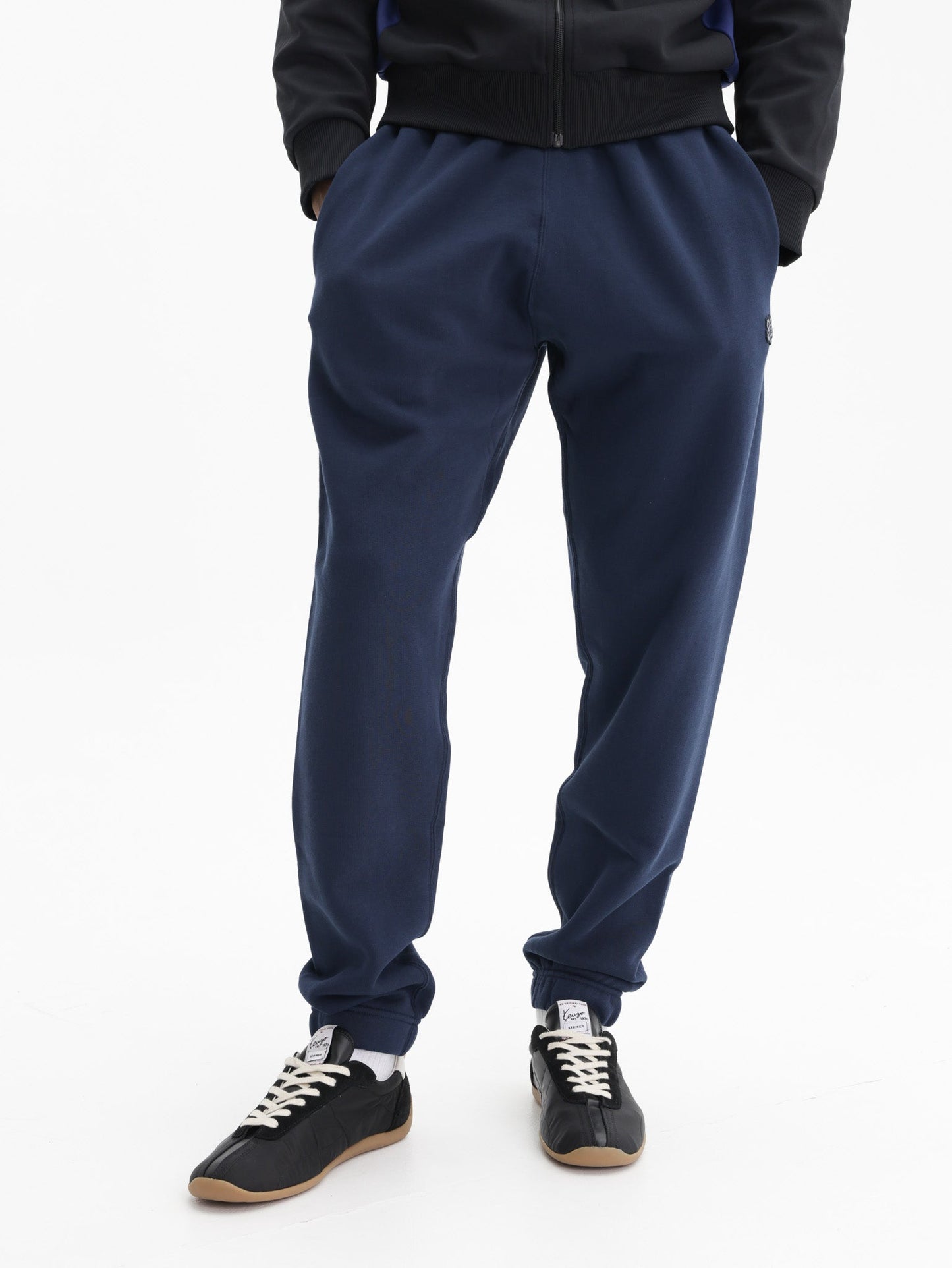 Kenzo Jog Pants Boke Flower Embroidered Navy