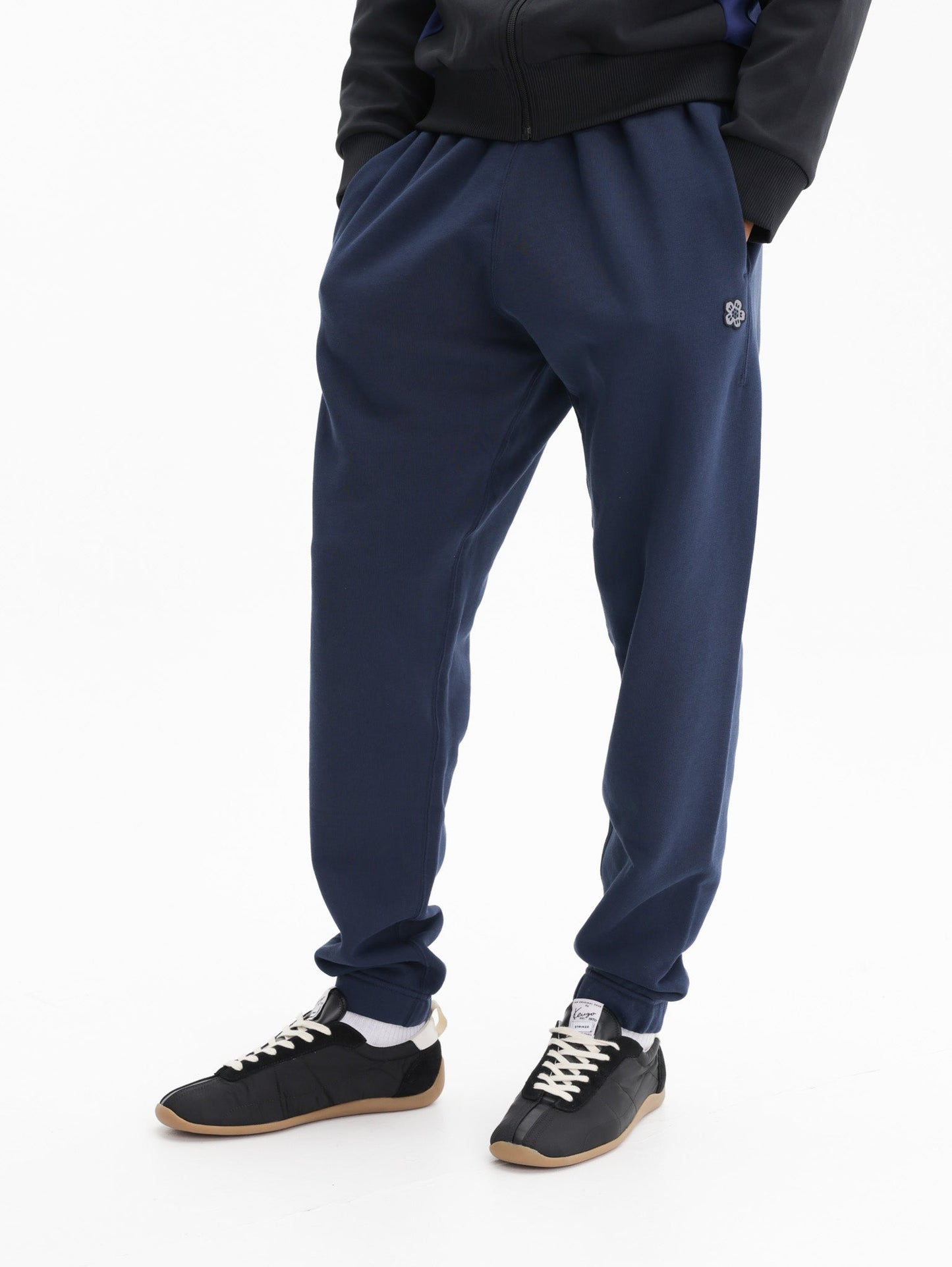 Kenzo Jog Pants Boke Flower Embroidered Navy