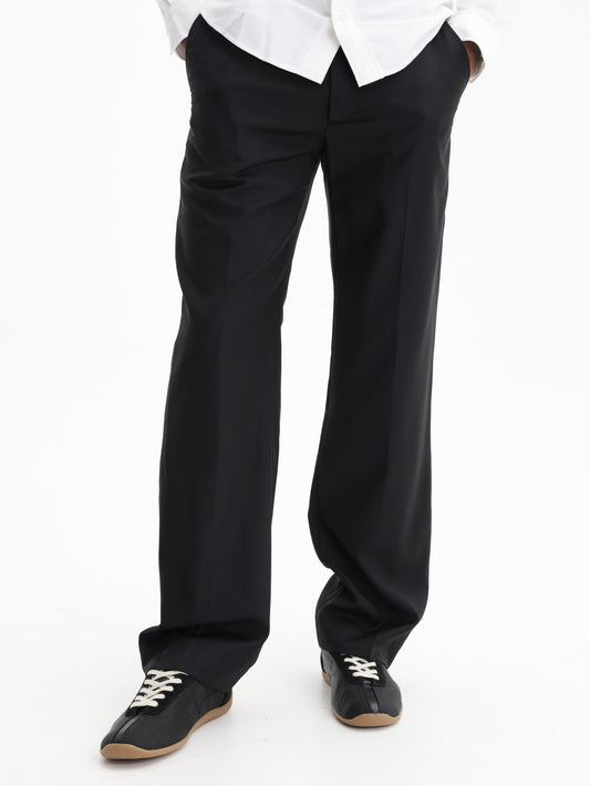 Kenzo Tailored Pants Woven Wool  Black