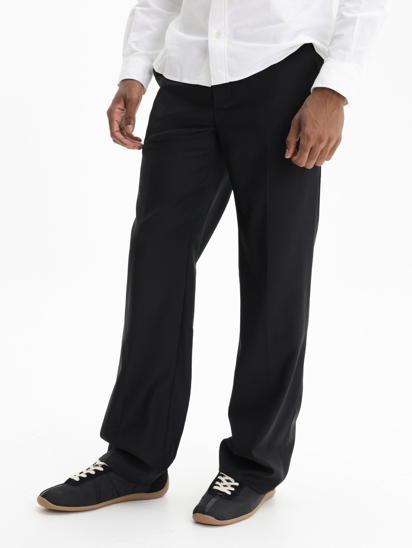 Kenzo Tailored Pants Woven Wool  Black