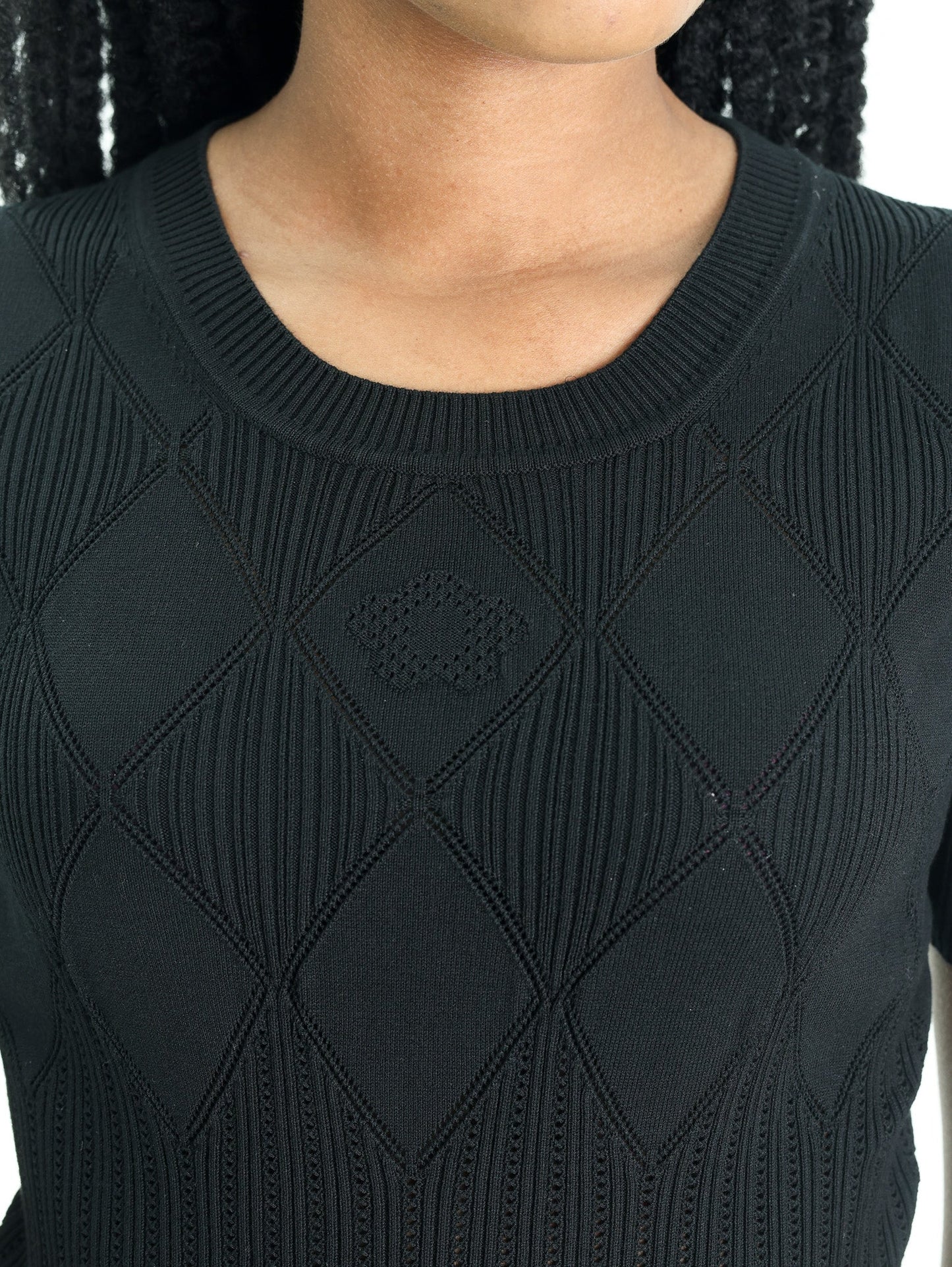 Kenzo Top Knitted Ss Black