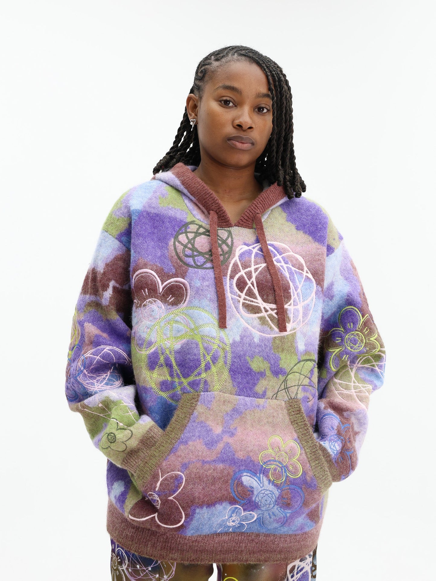Kenzo Hoodie Allover Print Multi
