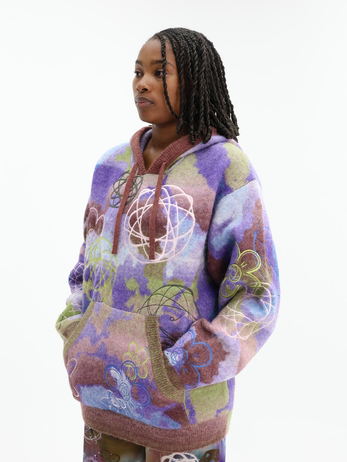 Kenzo Hoodie Allover Print Multi