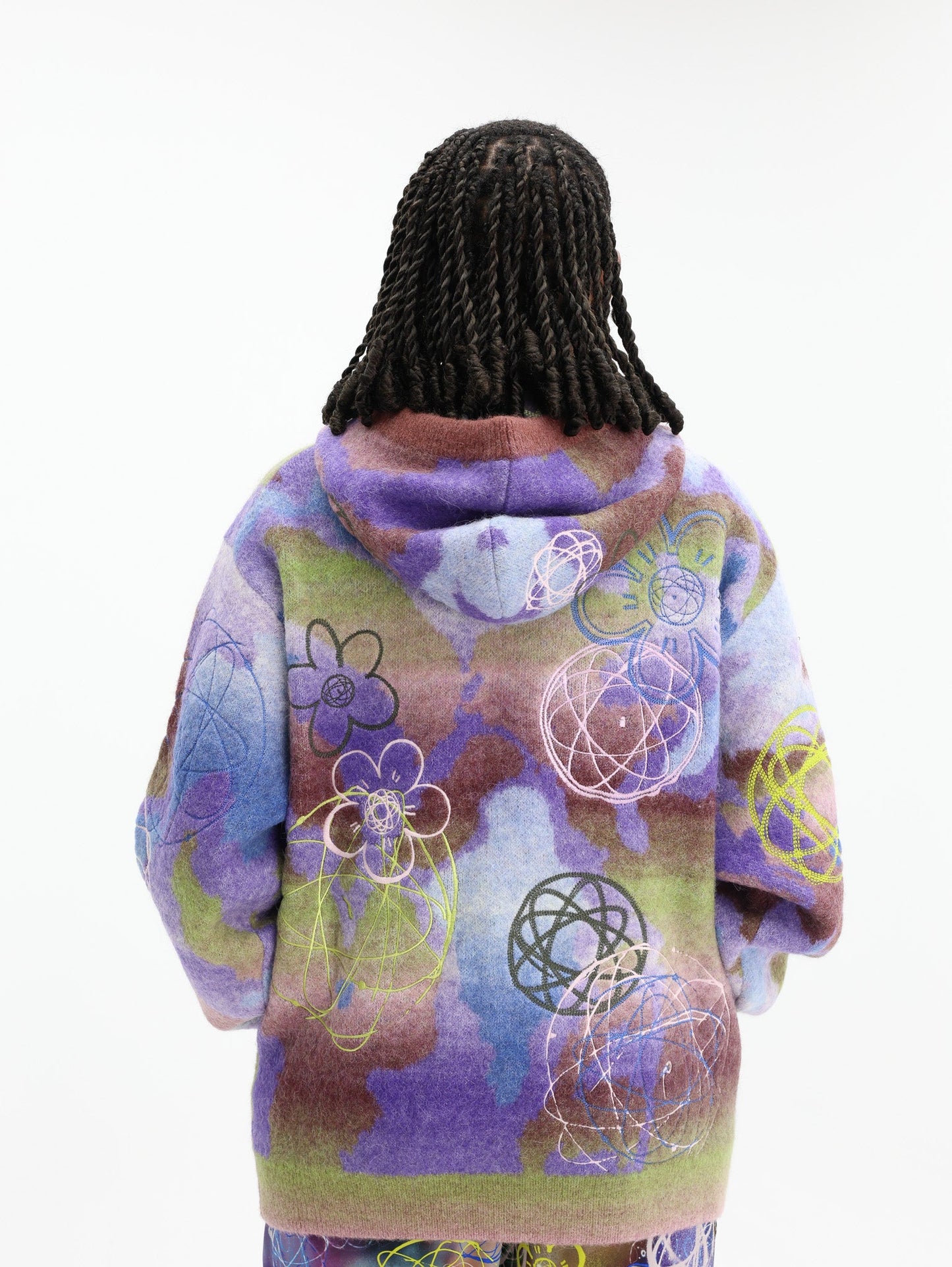 Kenzo Hoodie Allover Print Multi