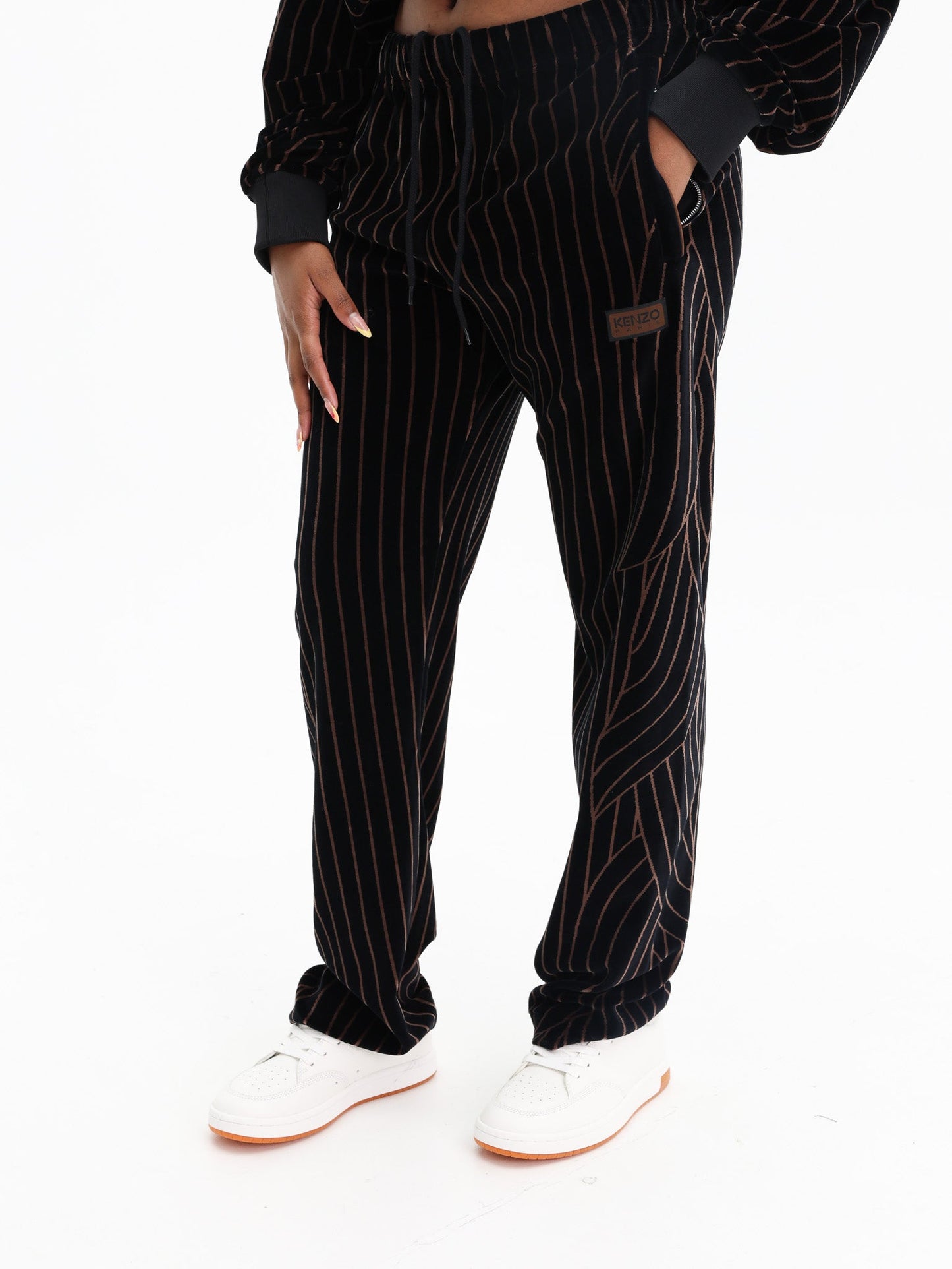 Kenzo Pants Stripes Black