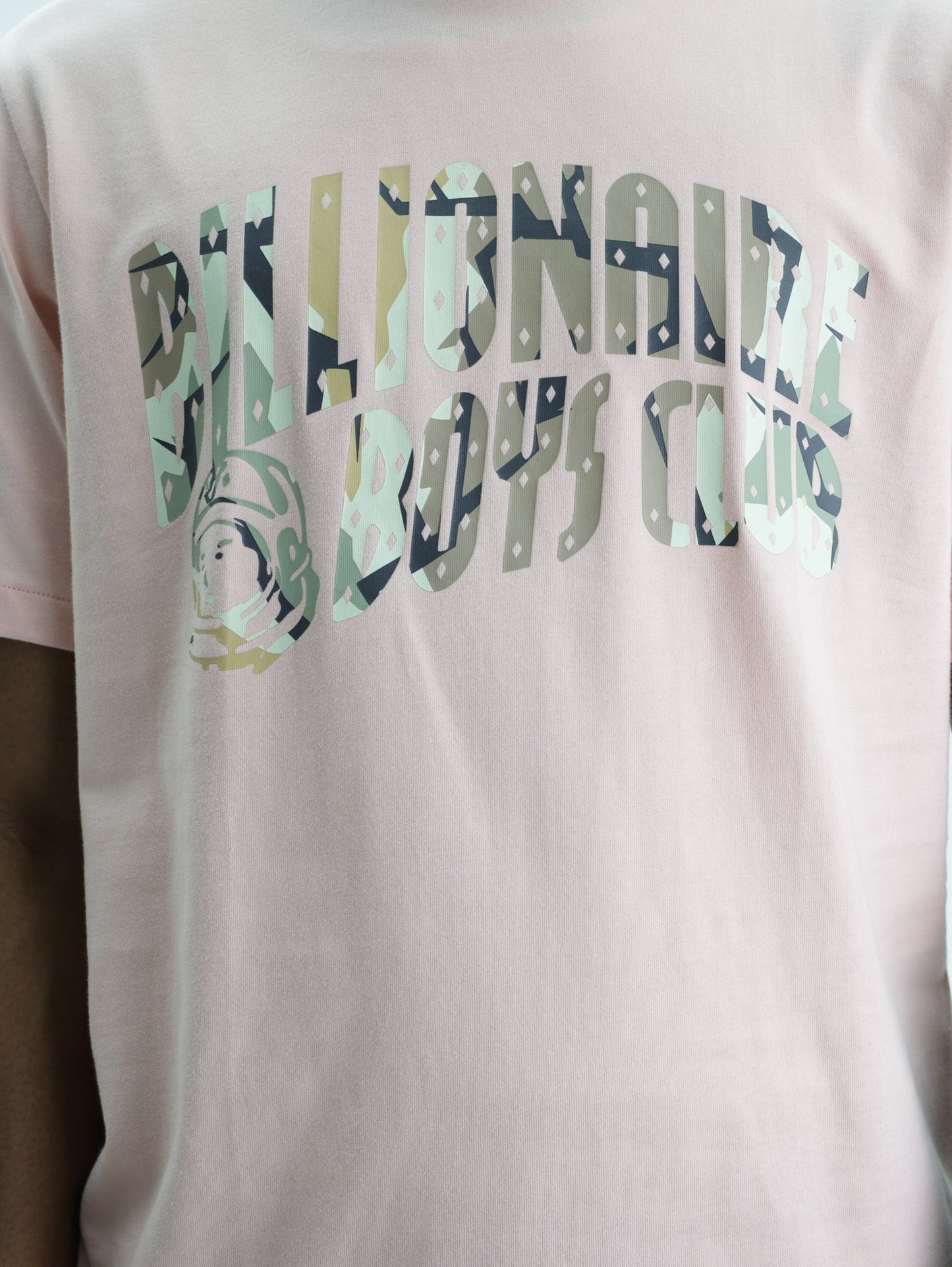 Billionaire Boys Club T-Shirt Camo Arch Logo Pink