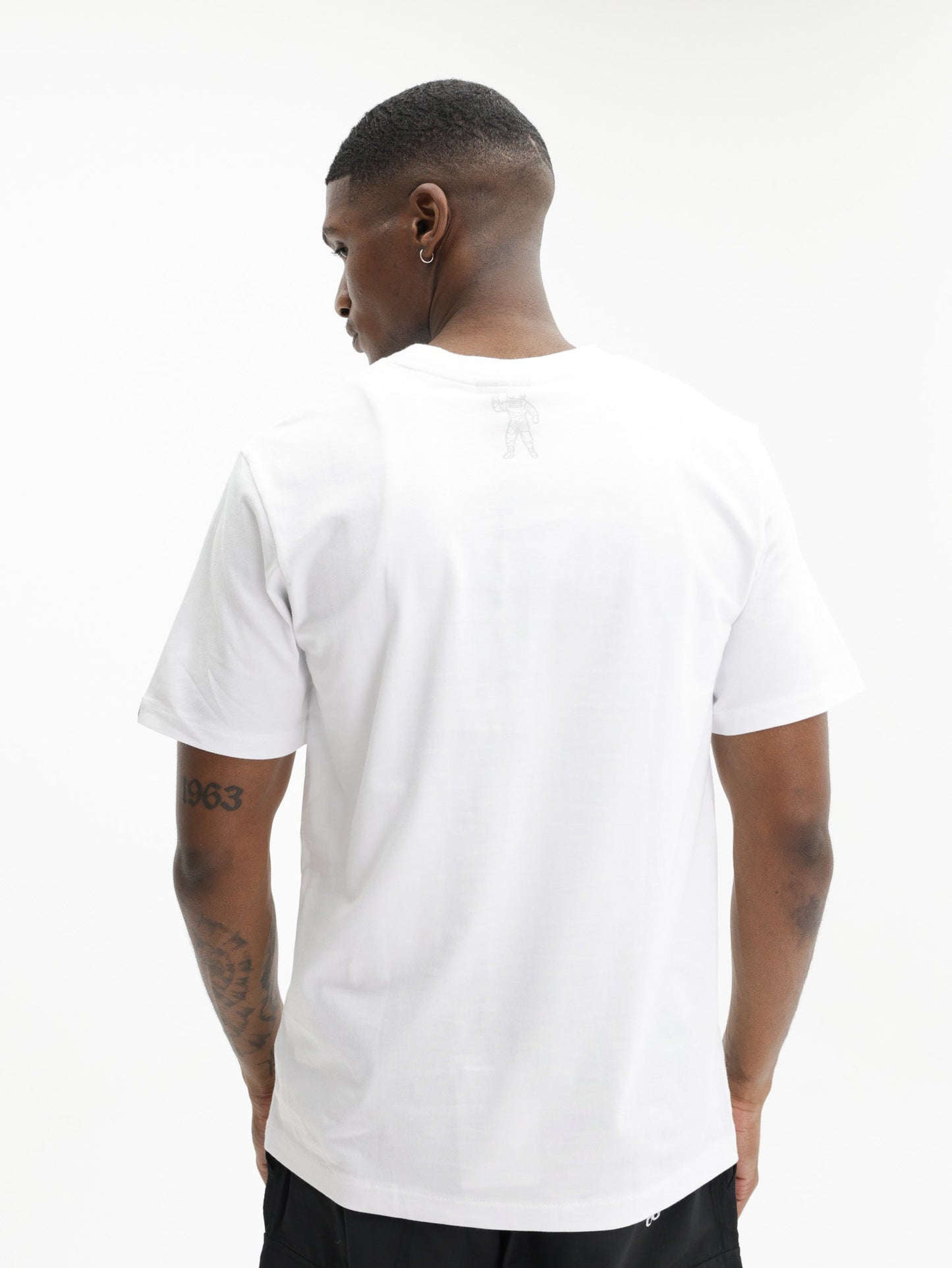 Billionaire Boys Club Rhinestone Straight Logo T-Shirt White