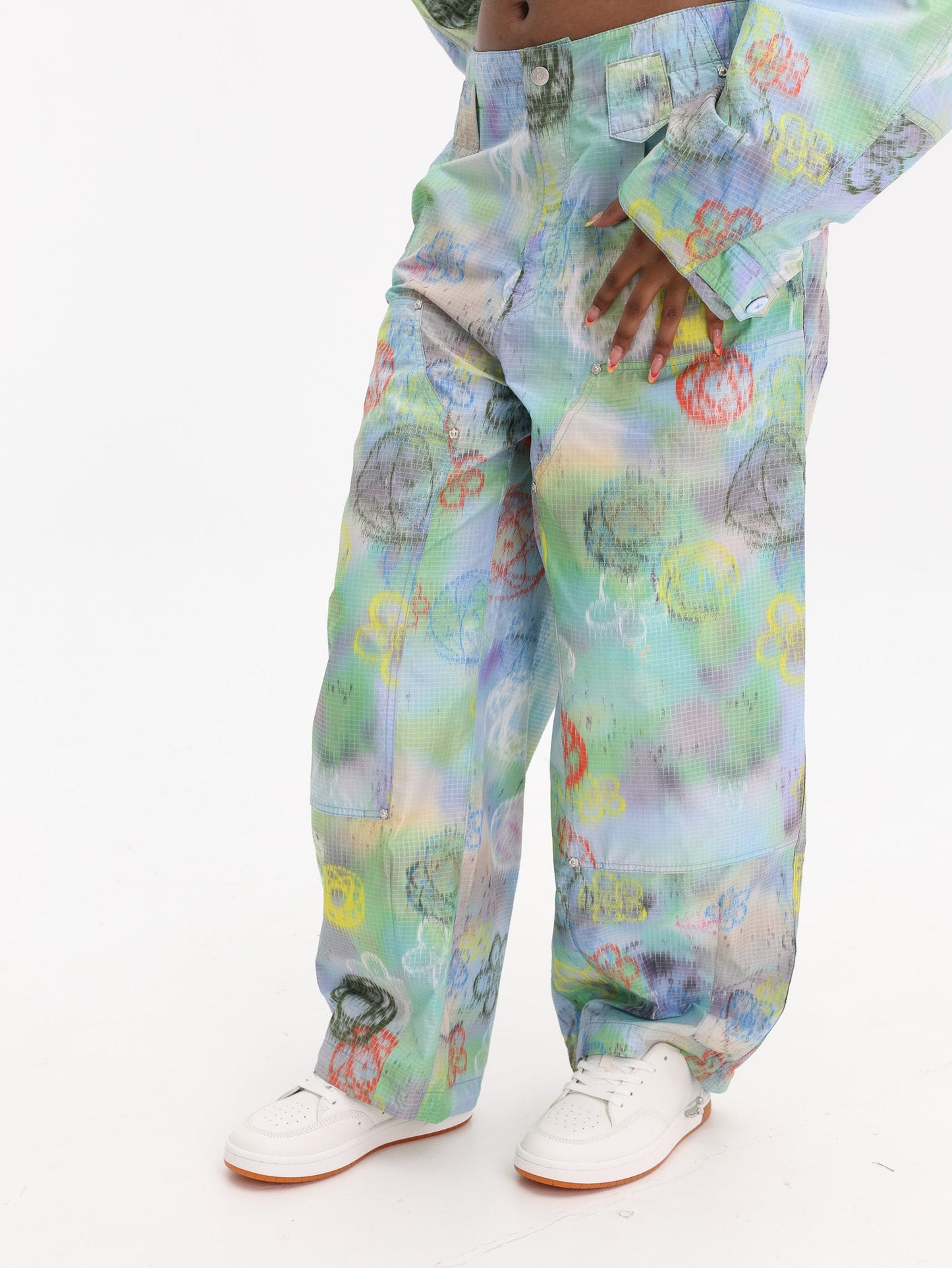 Kenzo Pants Woven Synthetic Blue
