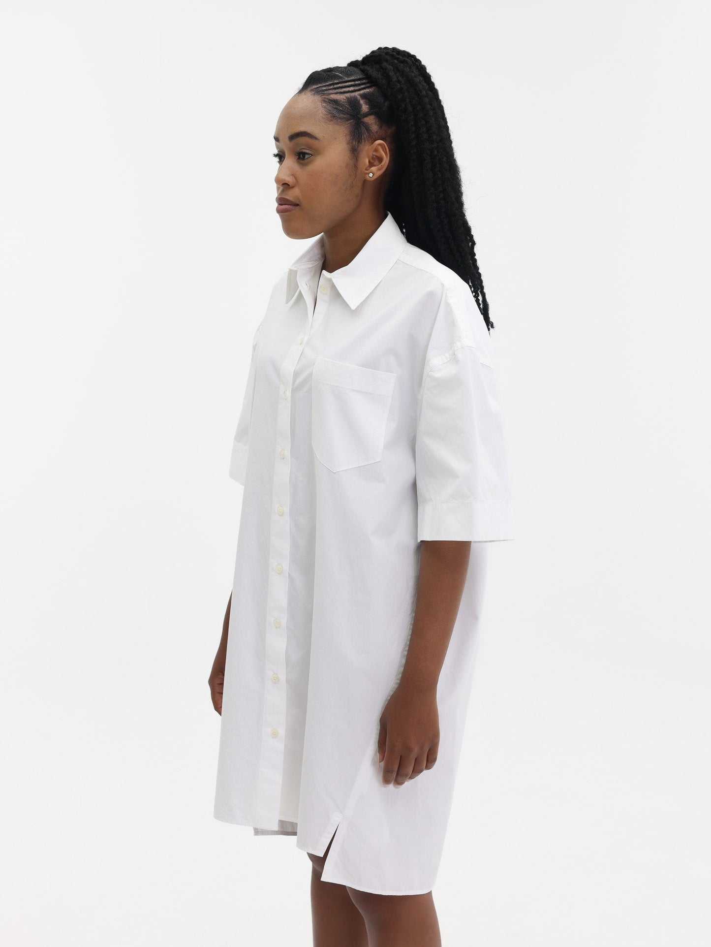 Kenzo Dress Woven Cotton White