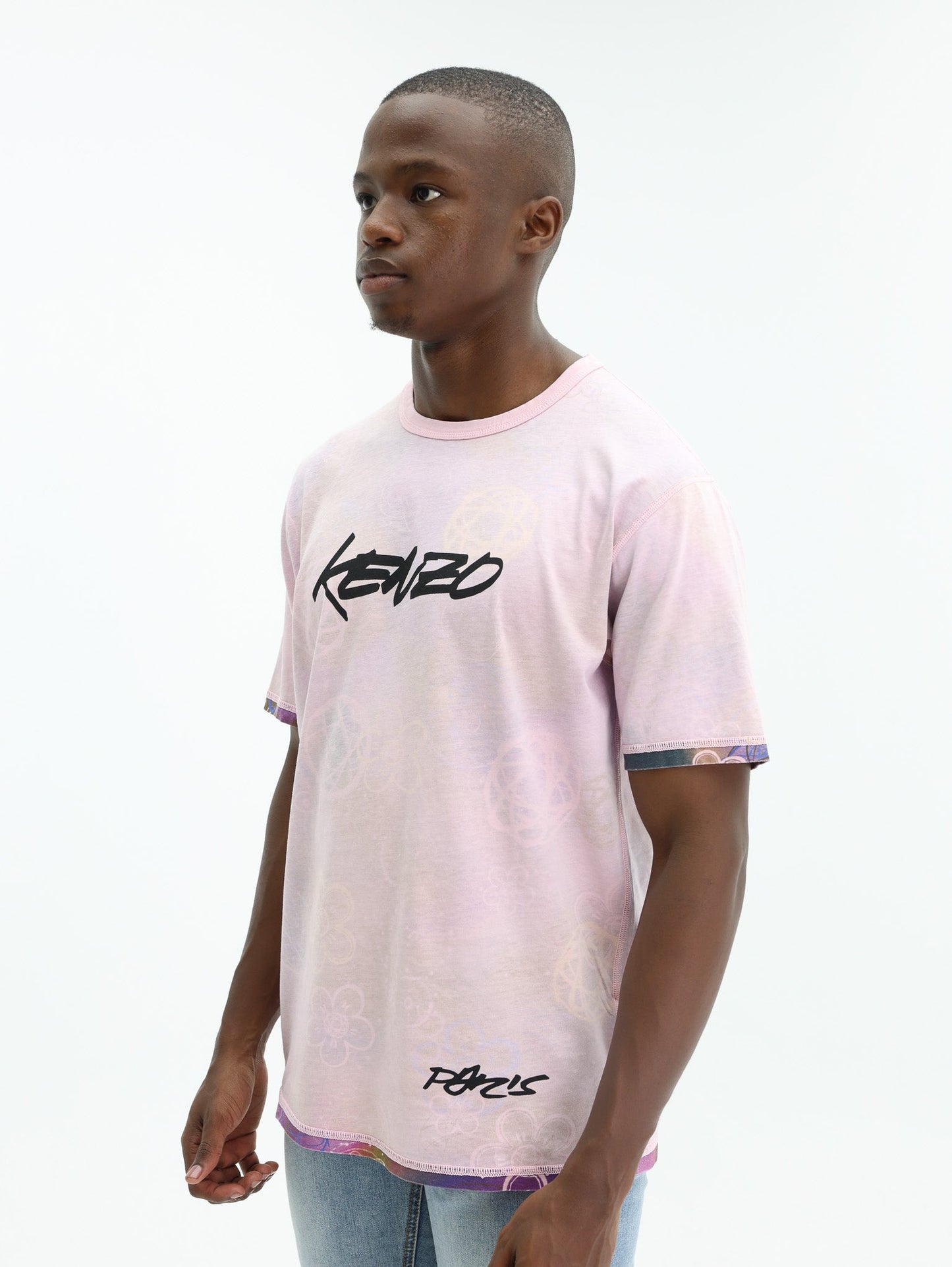 Kenzo T-Shirt Logo Rose