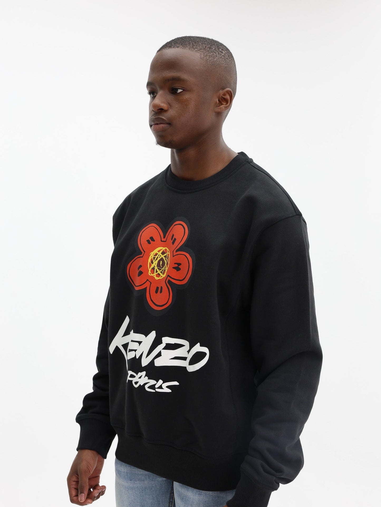 Kenzo Sweater Boke Flower Logo Black
